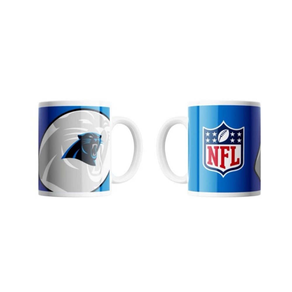 Carolina Panthers Becher Carolina Panthers Classic Mug Shadow Logo & Shield, Keramik