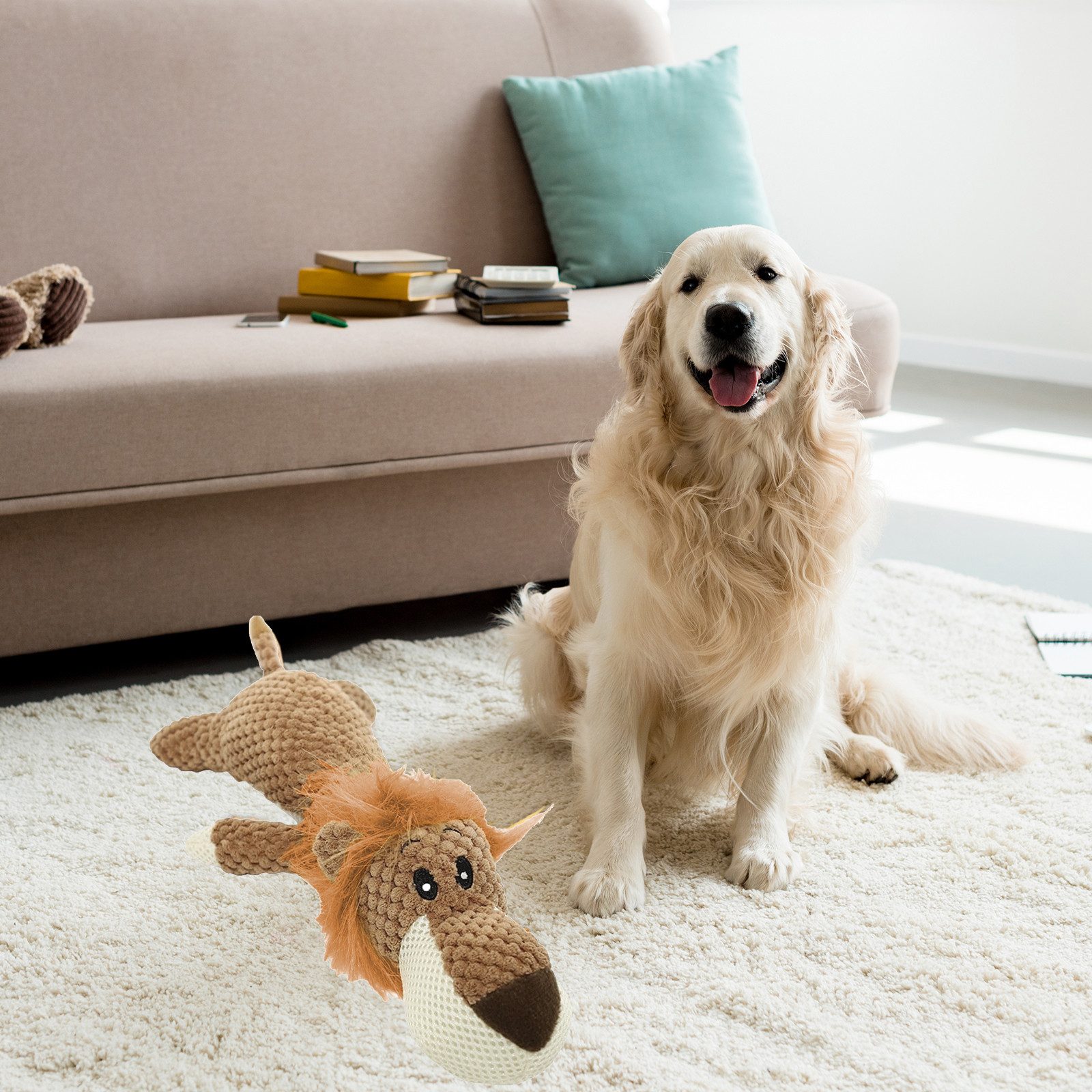 REDOM Tierkuscheltier Hund Kauspielzeug starkes Beißspielzeug, Baumwollseil günstig online kaufen