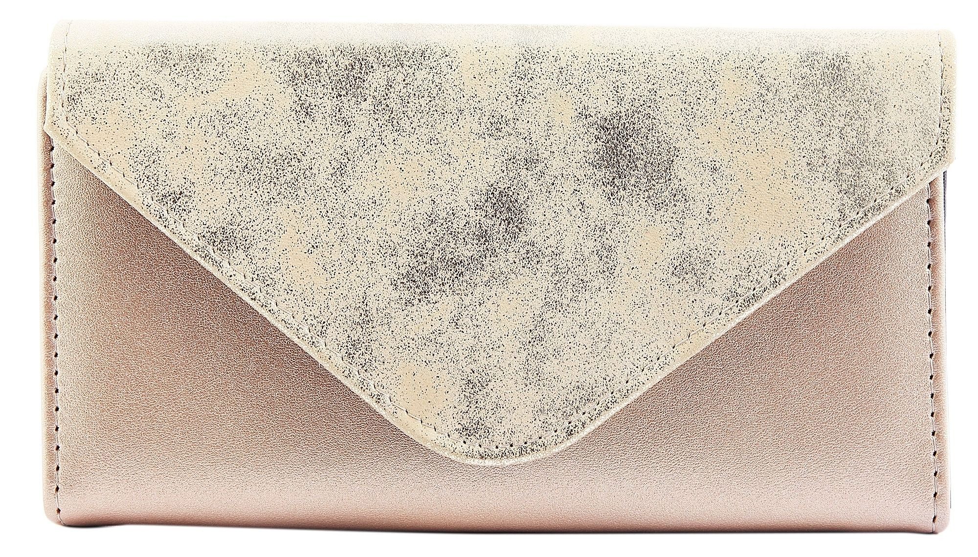 Cham Cham Geldbörse Lara Cham Cham Damen Geldbörse aus Ledermitat, Damen GeldbÃ¶rse Quer Lederimitat