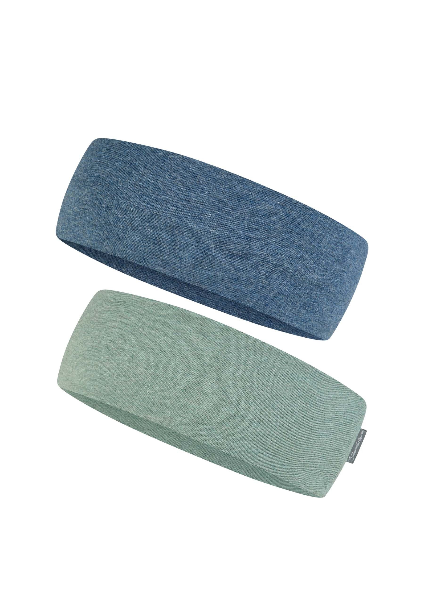 Sterntaler® Beanie OCS Stirnband Doppelpack (1-St) Stirnband aus weichem Melange-Singlejersey im Doppelpack