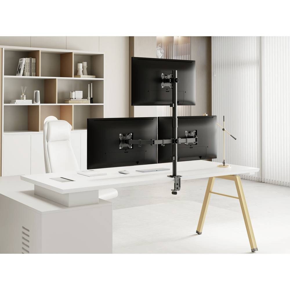 SpeaKa Professional Monitor-Halterung SP-MM-231 Monitorhalterung 3 Display(s) 43,2 cm (17) - 81,3 cm (32) – Bild 5 von 5