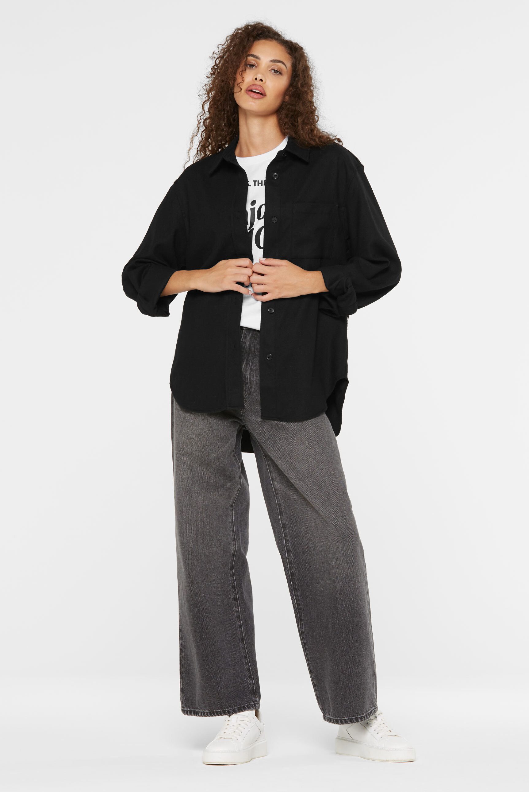 SENSES.THE LABEL Langarmbluse mit Brusttasche