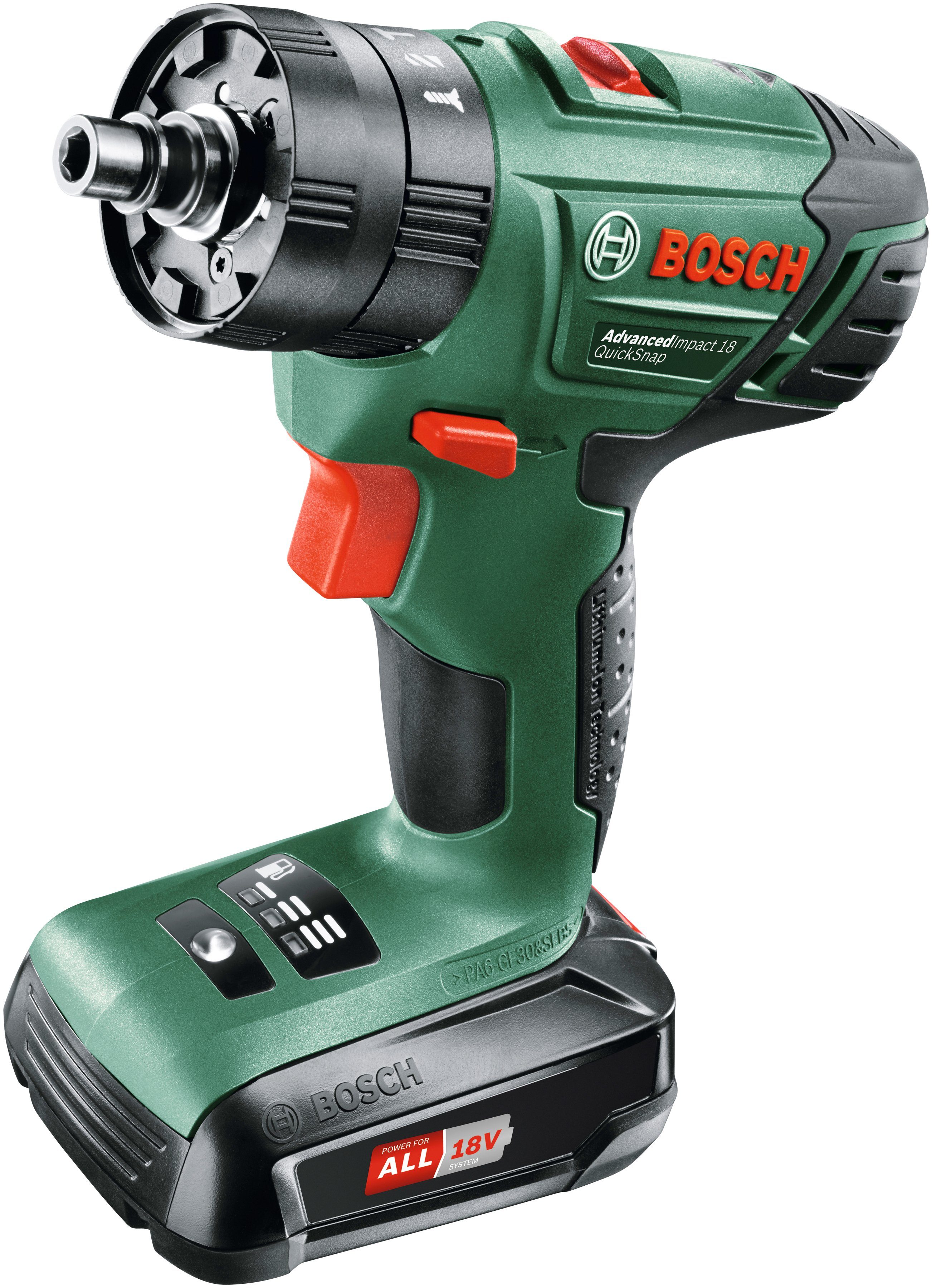 Bosch Home & 18, (Set), Garden Akku-Schlagbohrmaschine 2 AdvancedImpact Akkus QuickSnap, inkl