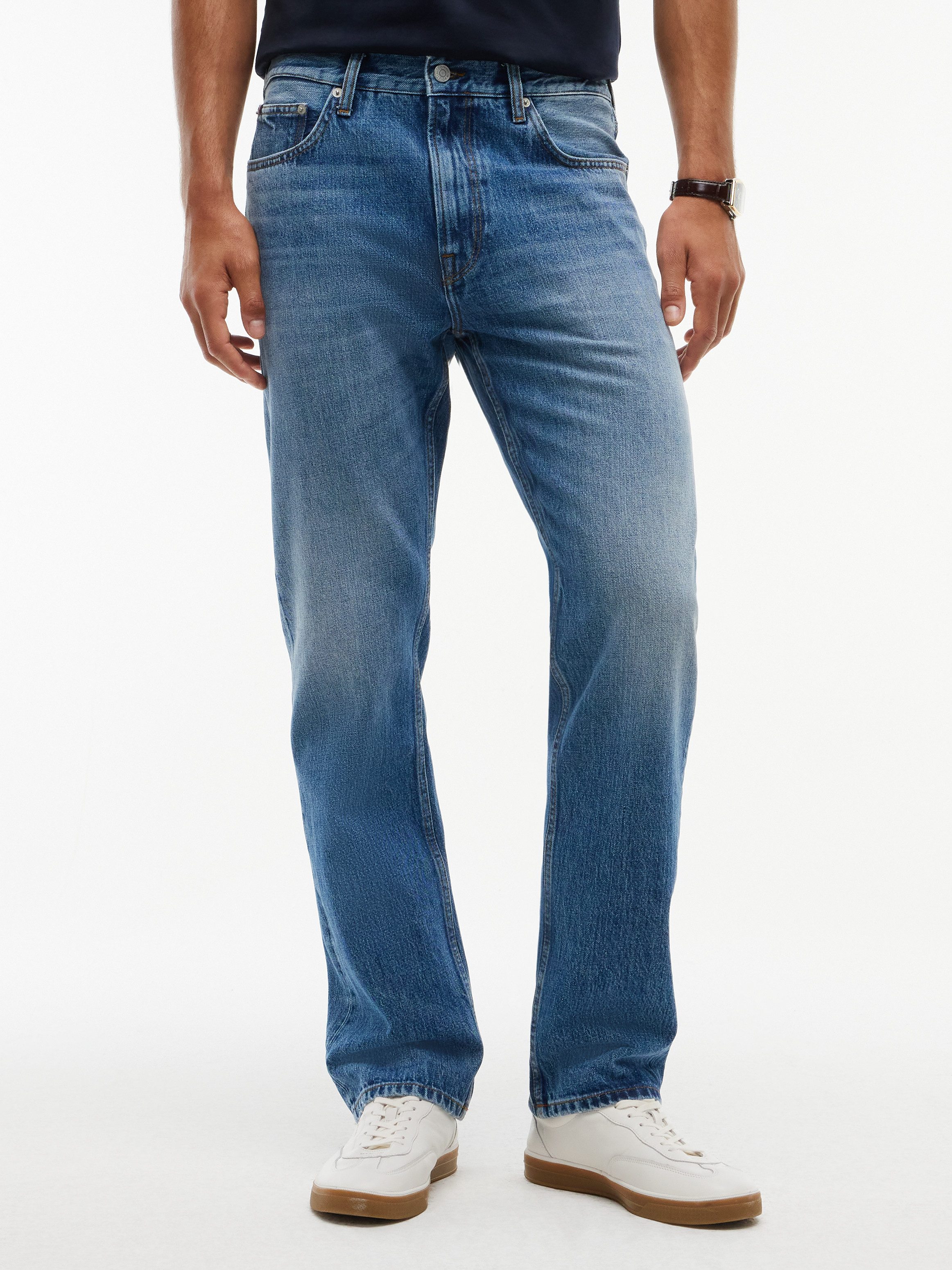 Tommy Hilfiger Gerade Jeans DOVER REGULAR STRAIGHT im 5-Pocket-Style, mit Used-Effekten