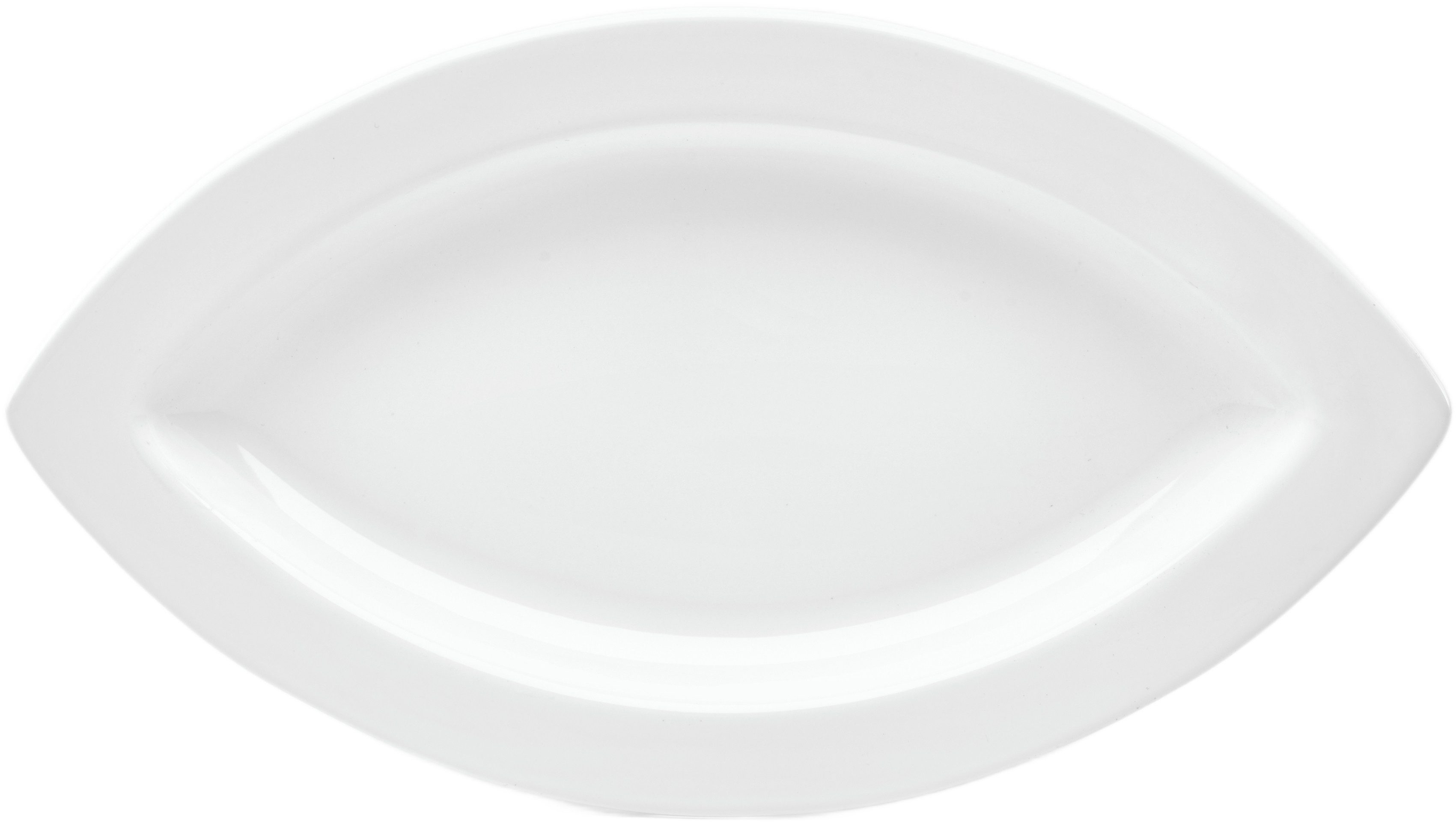 van Well Servierplatte Platte flach 21 cm, Linsenform, 6 Stück, Steingut, (Set, 6-tlg), spülmaschinen- und mikrowellengeeignet
