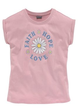 KIDSWORLD T-Shirt FAITH HOPE LOVE in weiter legerer Form
