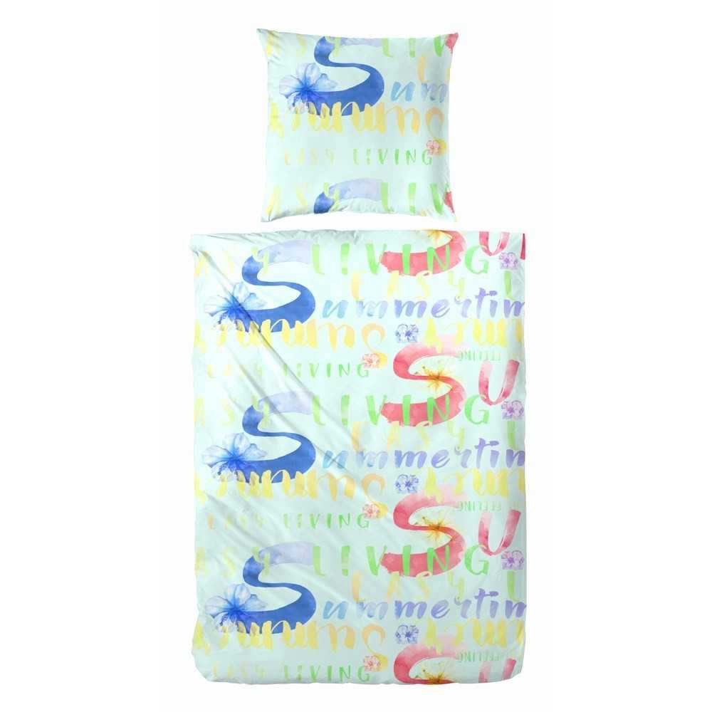 H.G. Hahn Haustextilien Bettwäsche Hahn Polycotton Bettwäsche Summertime Print, Baumwolle, 2 teilig