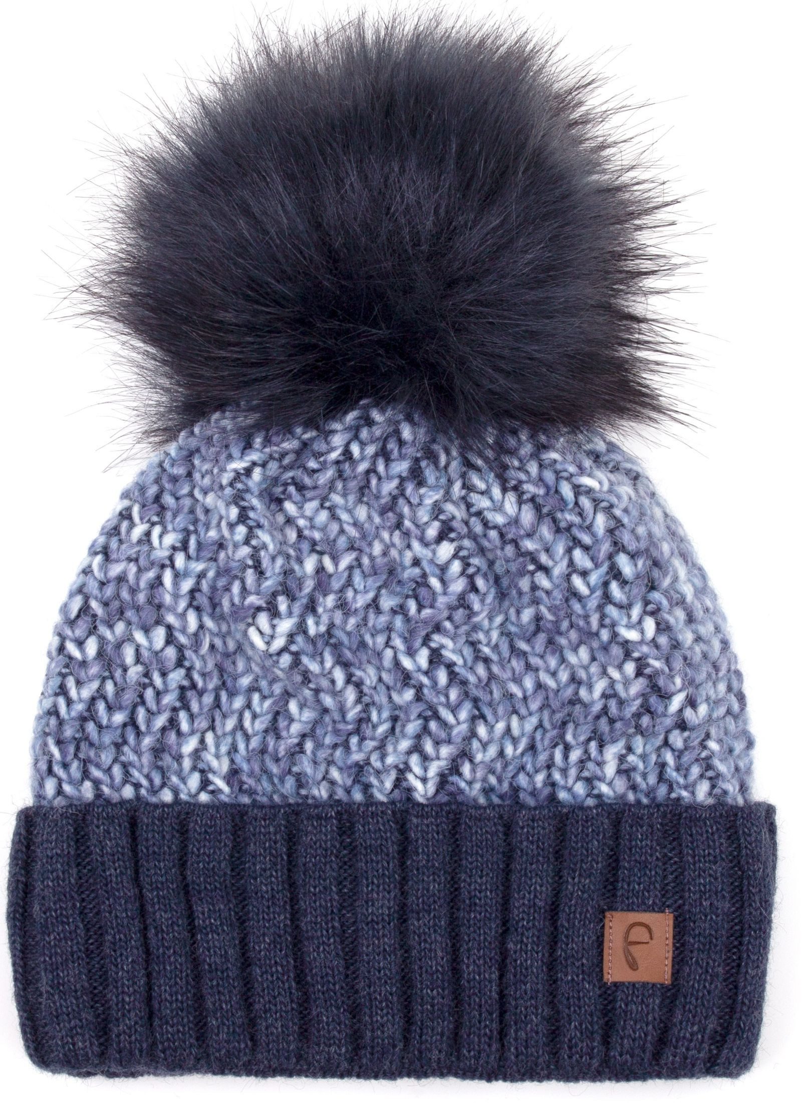 Faera Bommelmütze Wintermütze Damen Herren Mütze Beanie Haube gefüttert Bommelmütze