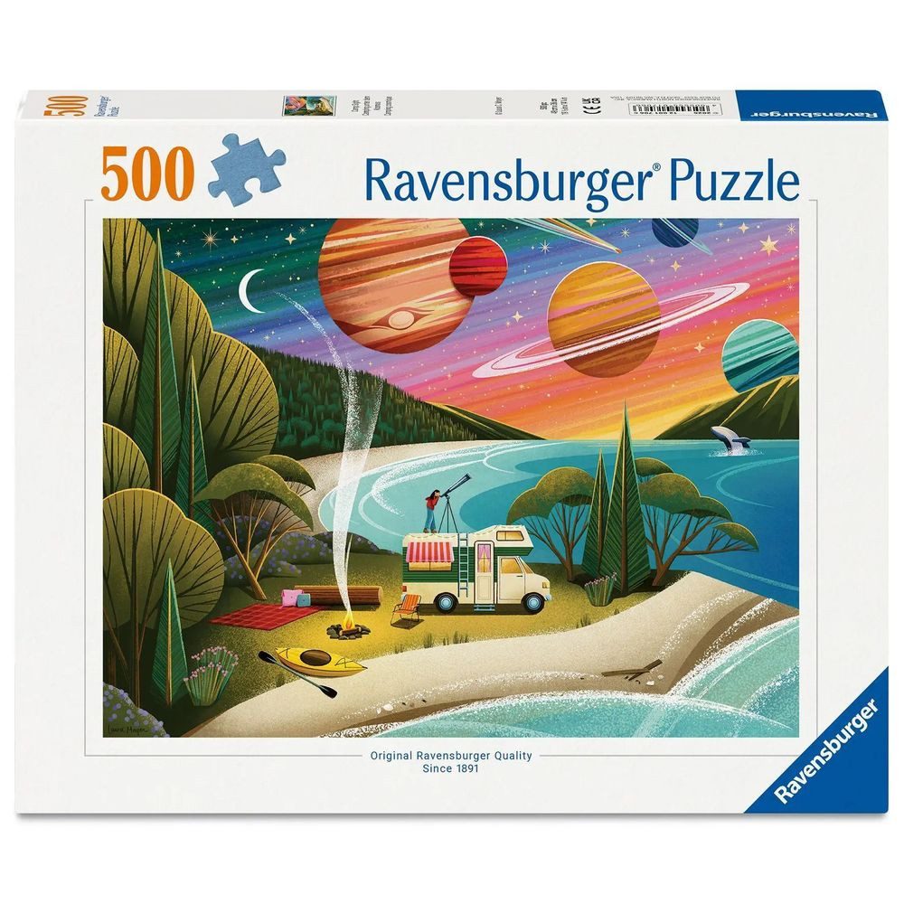 Ravensburger Puzzle Erwachsenenpuzzle 500 Teile - Camping unter dem Kosmos, 500 Puzzleteile