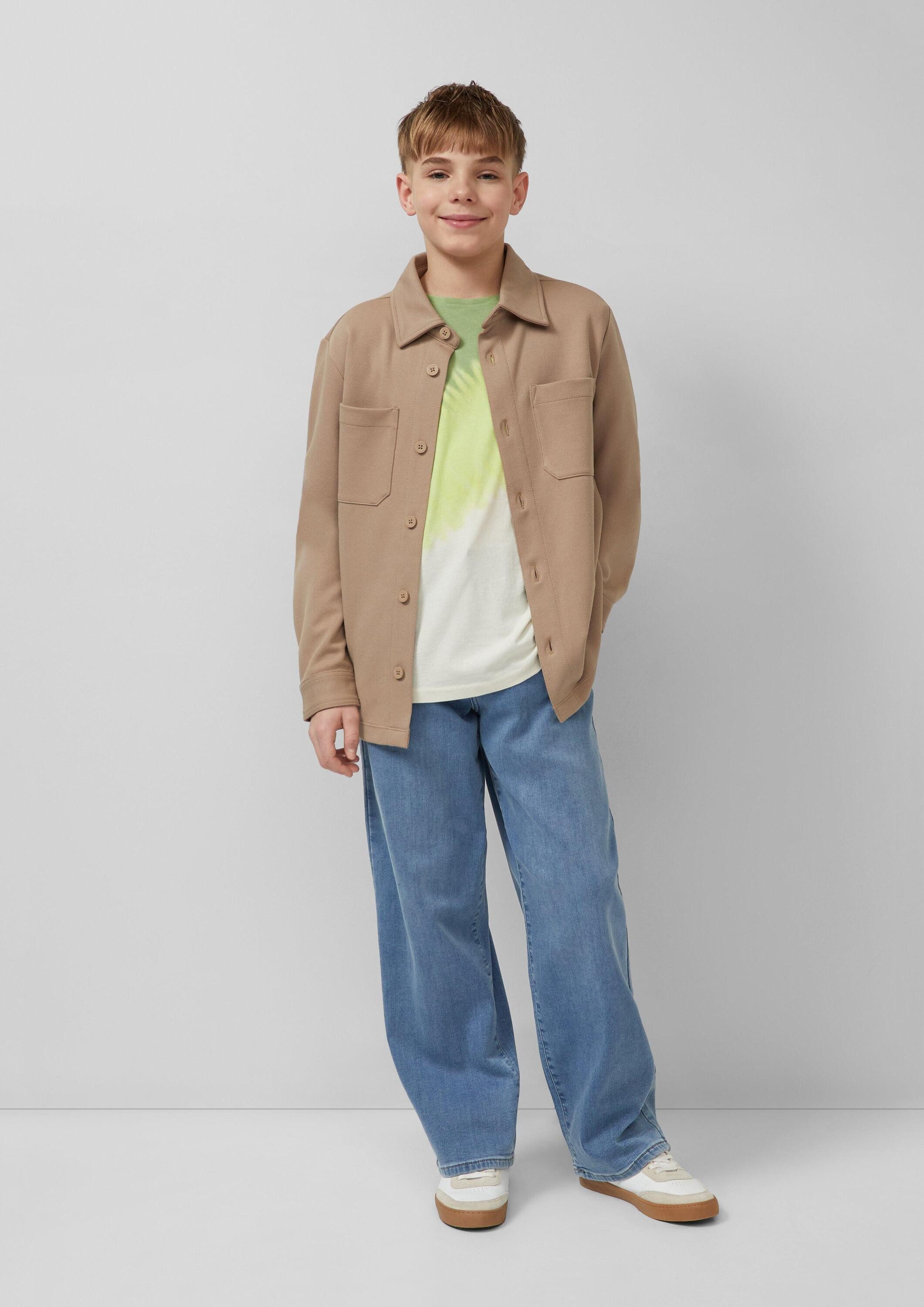 s.Oliver Kurzarmshirt T-Shirt T-Shirt mit Dip-Dye-Effekt
