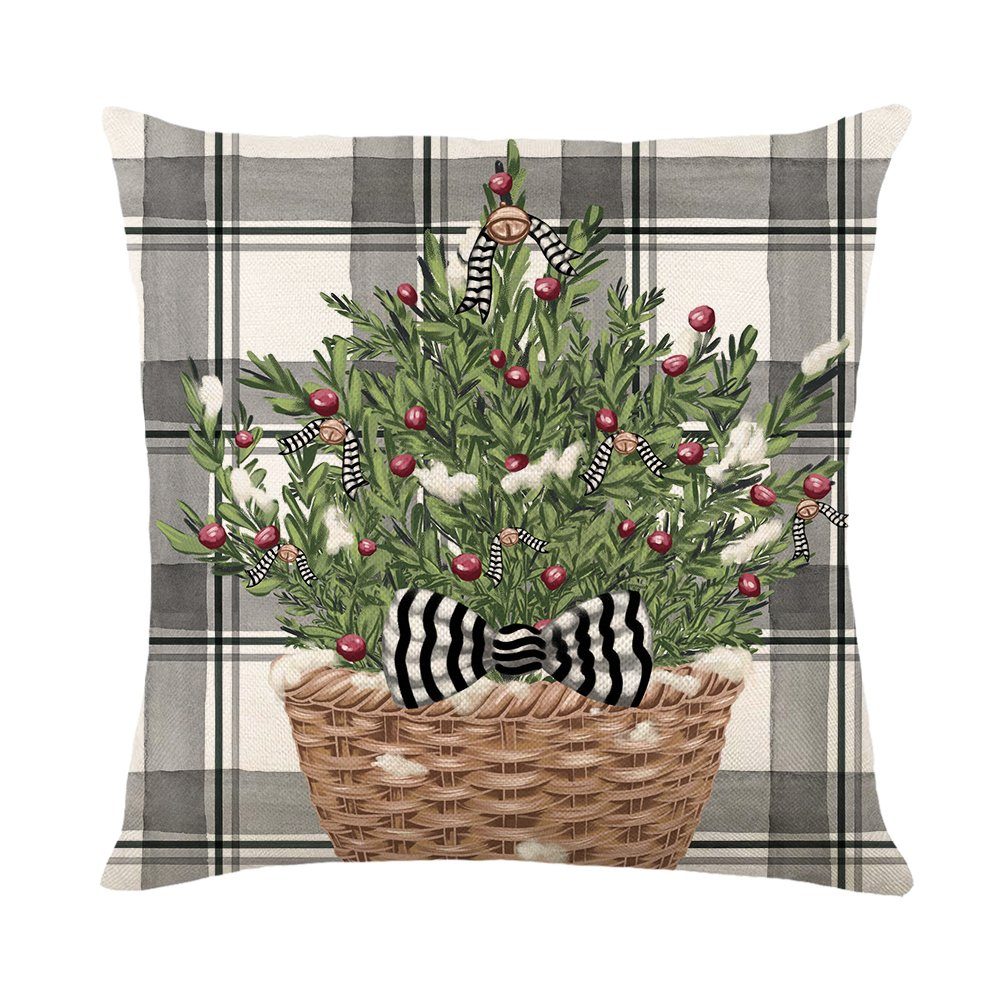 Gartenbett Sunicol, Couch Sofa Sofa für #4 Weihnachten, Kissen Kissenhülle Set 4er unsichtbarer Kissenbezug 45x45cm, Leinen Kissenbezüge Reißverschluss, mit