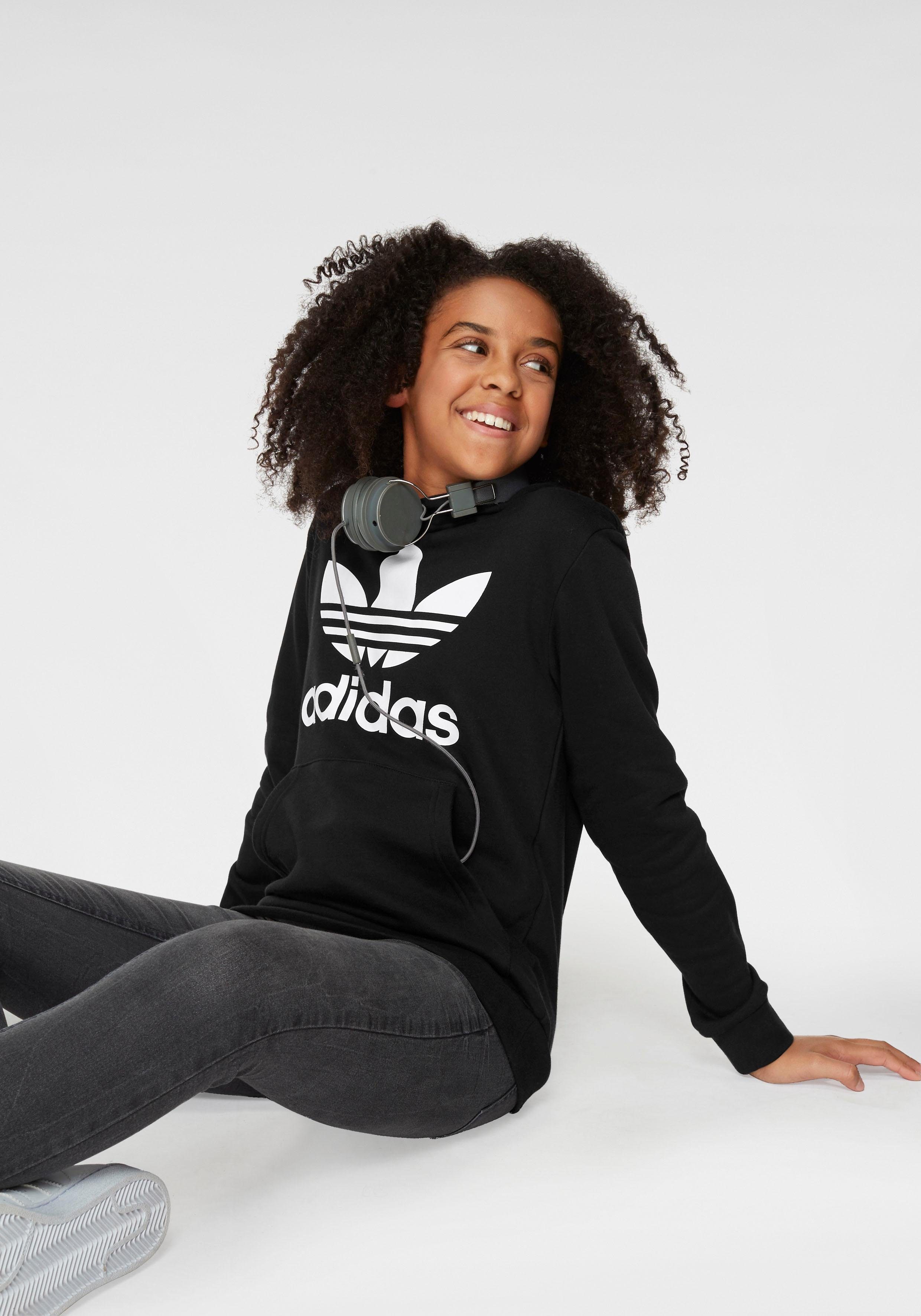 adidas Originals Kapuzensweatshirt TREFOIL HOODIE Hoodie, Kapuzenpullover mit großem Logoprint