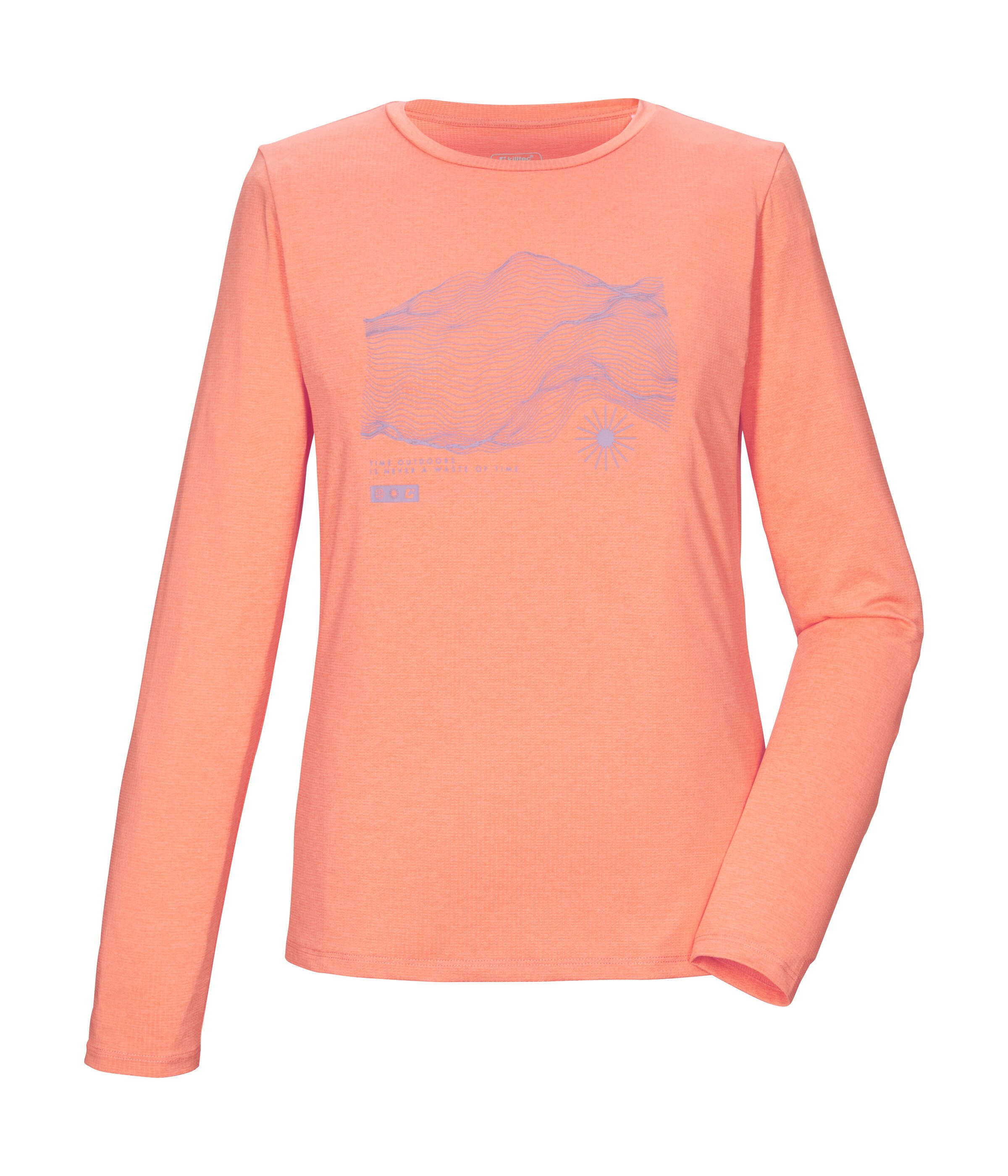 Killtec Langarmshirt KOS 179 WMN LS SHRT Weiches, strapazierfähiges, atmungsaktives Langarmshirt