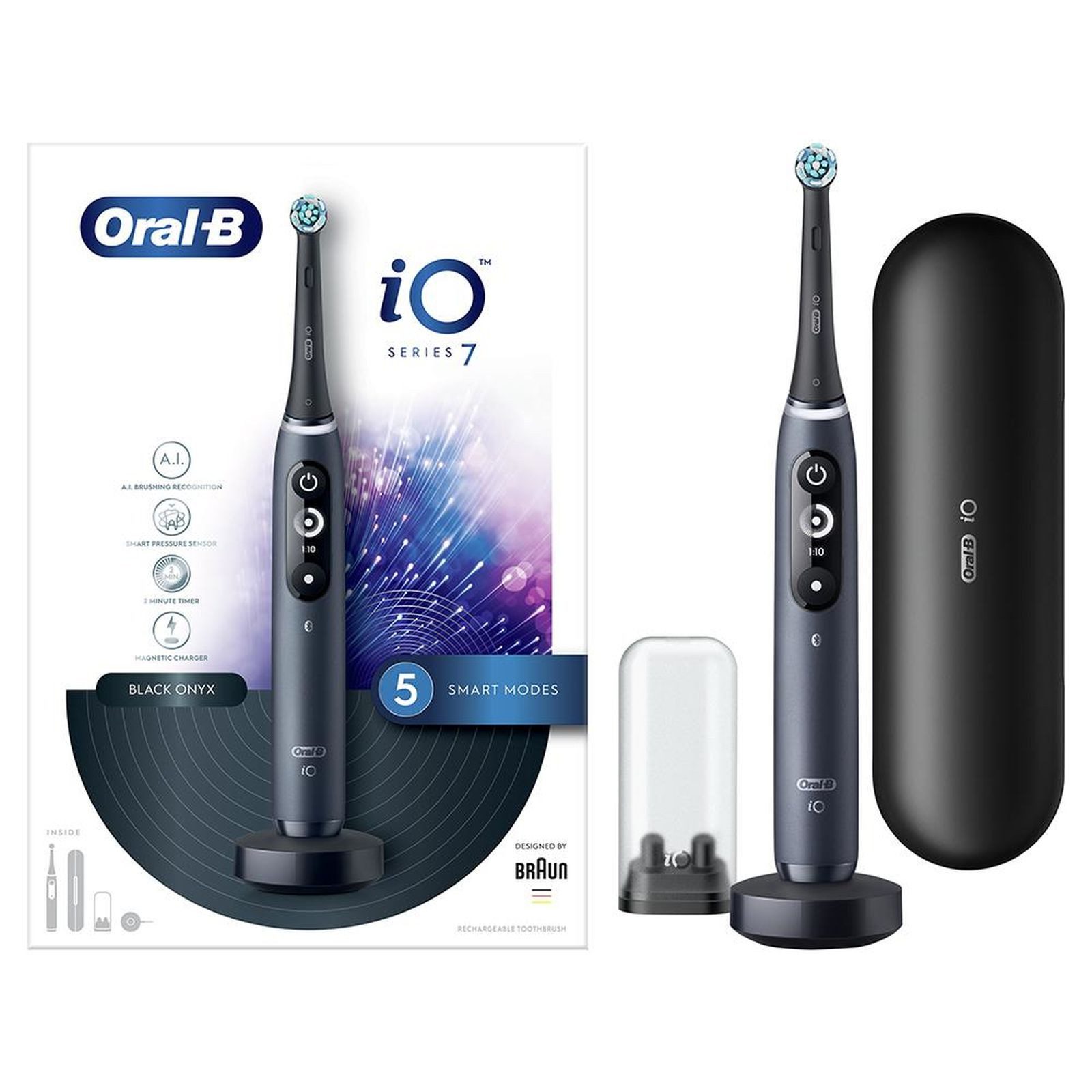 Braun Elektrische Zahnbürste Oral-B iO7 Black Onyx (iOM7)
