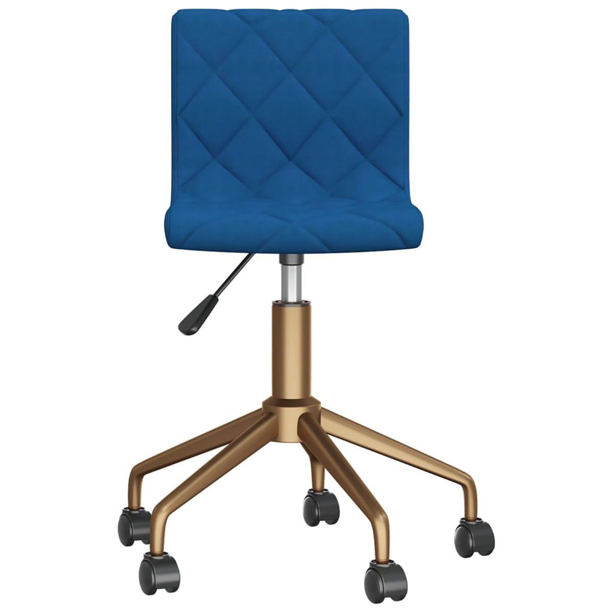 DOTMALL Stuhl Drehbare Esszimmerstühle, 2 Samt Stück, blauer
