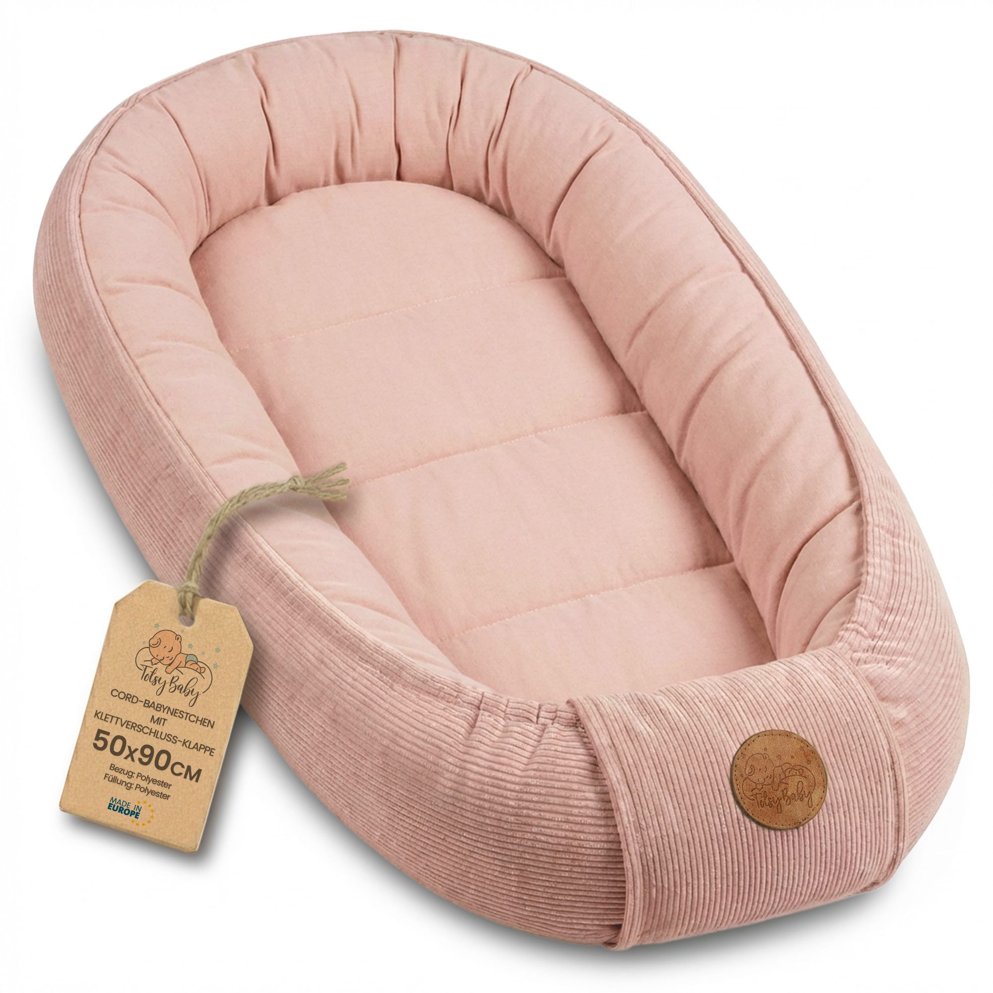 Totsy Baby Kuschelnest Nestchen Baby - Babynestchen Neugeborene Babynest für kinderbett