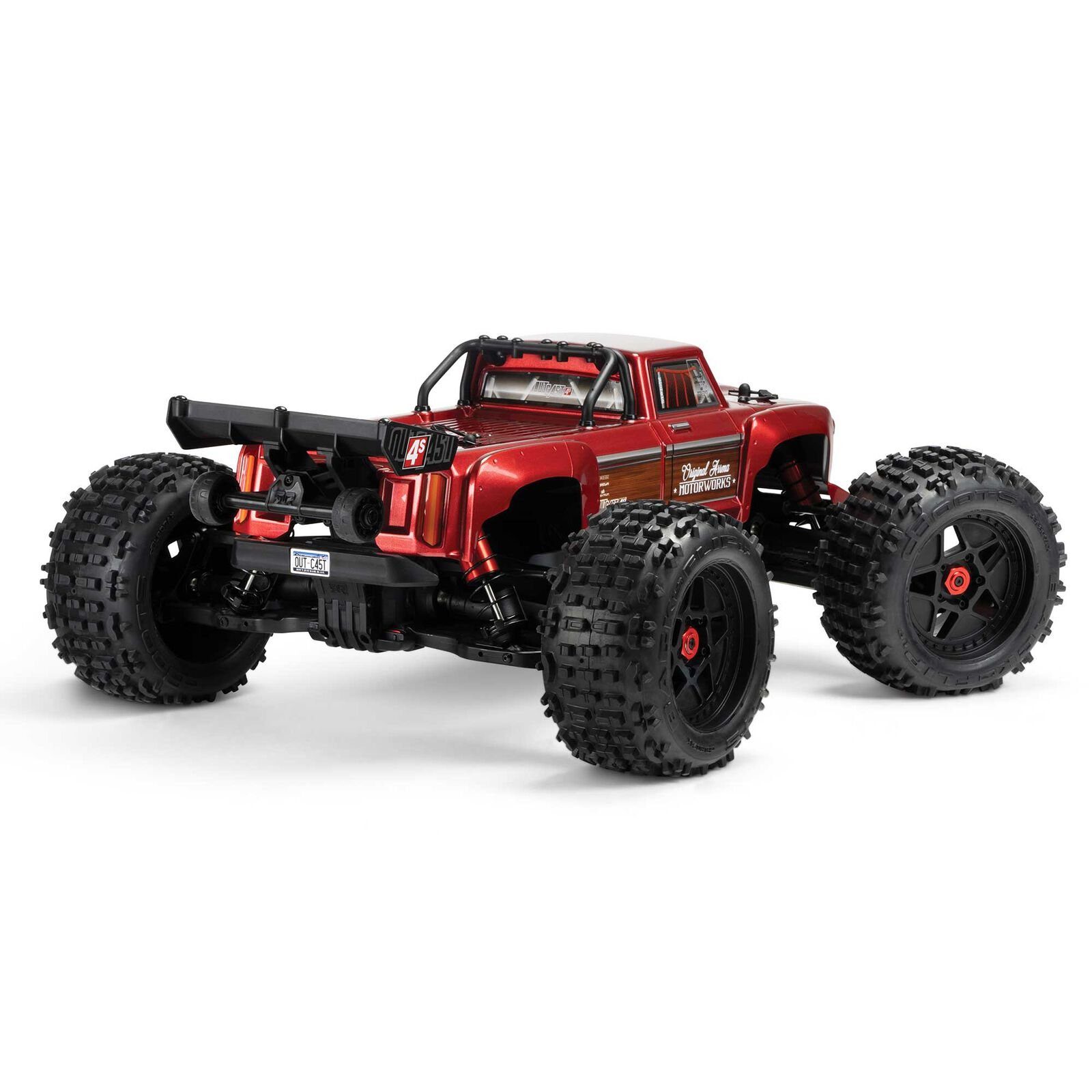Arrma RC-Buggy Arrma OUTCAST 4X4 4S V2 RC BLX Stunt Truck RTR 1:10 Rot