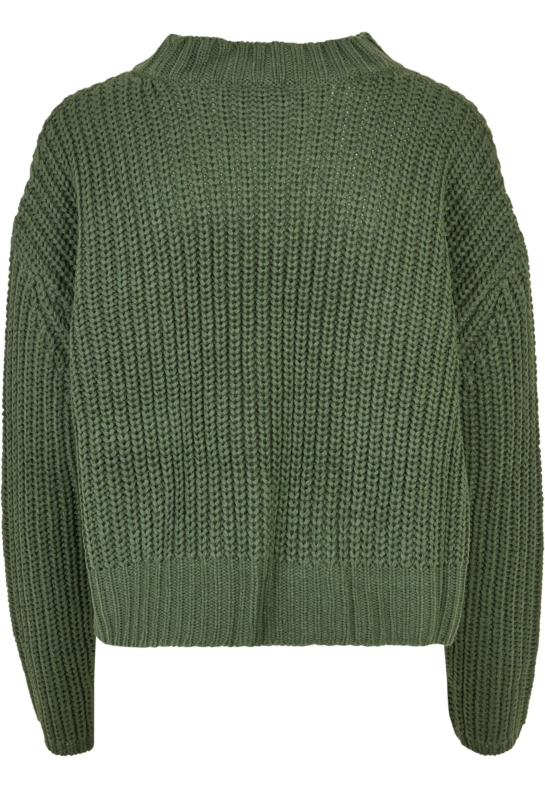 URBAN CLASSICS Kapuzenpullover Sweater Damen salvia Ladies (1-tlg) Oversize Wide