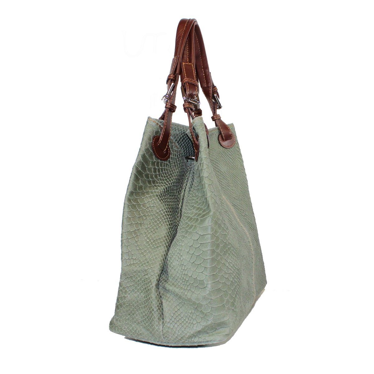 Made Leder Prägung, fs6929, mit Handtasche Italy fs-bags in Mint