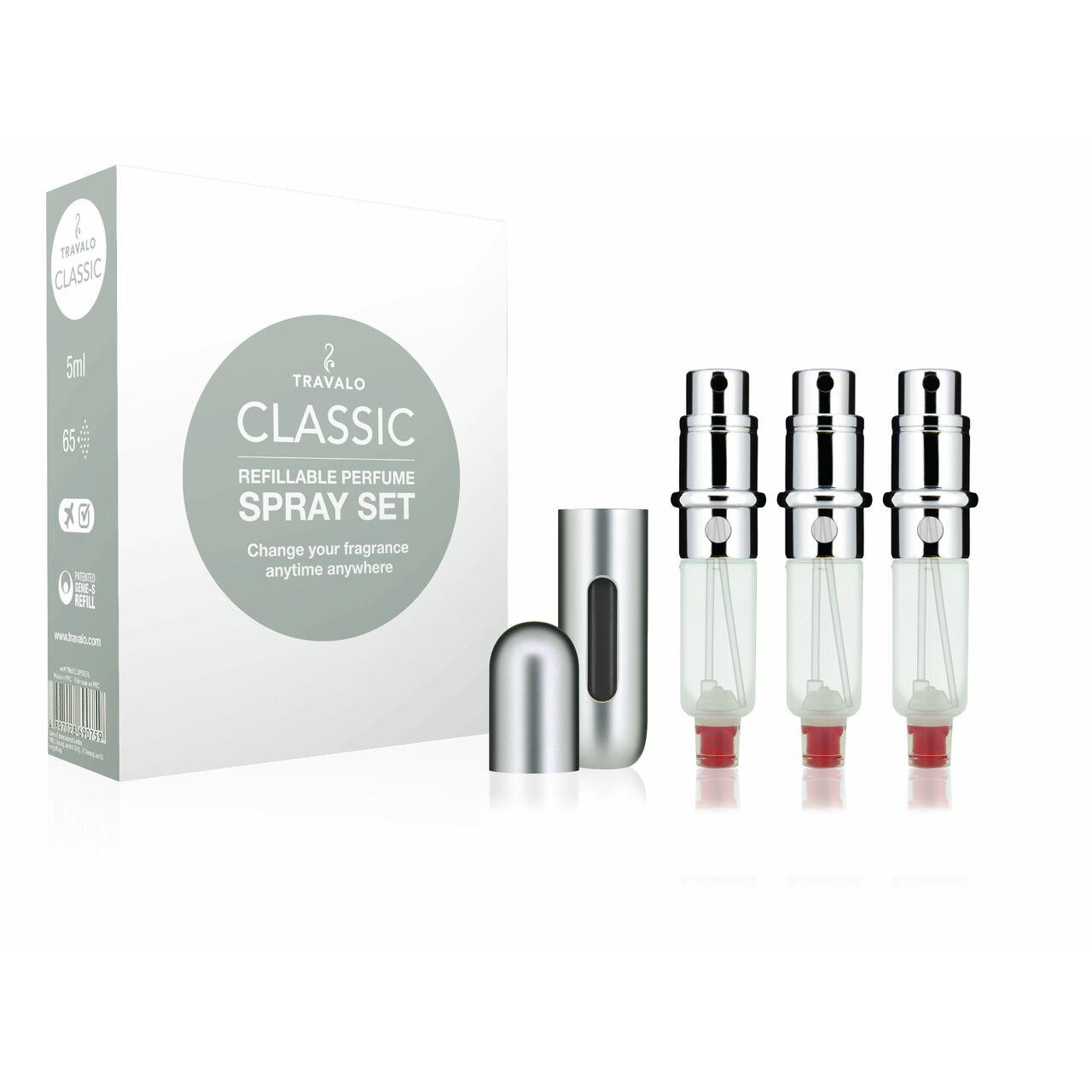 Eau de Parfum Classic Set = Easy Fill Perfume Spray Vaporisateur Rechargeable Hülle