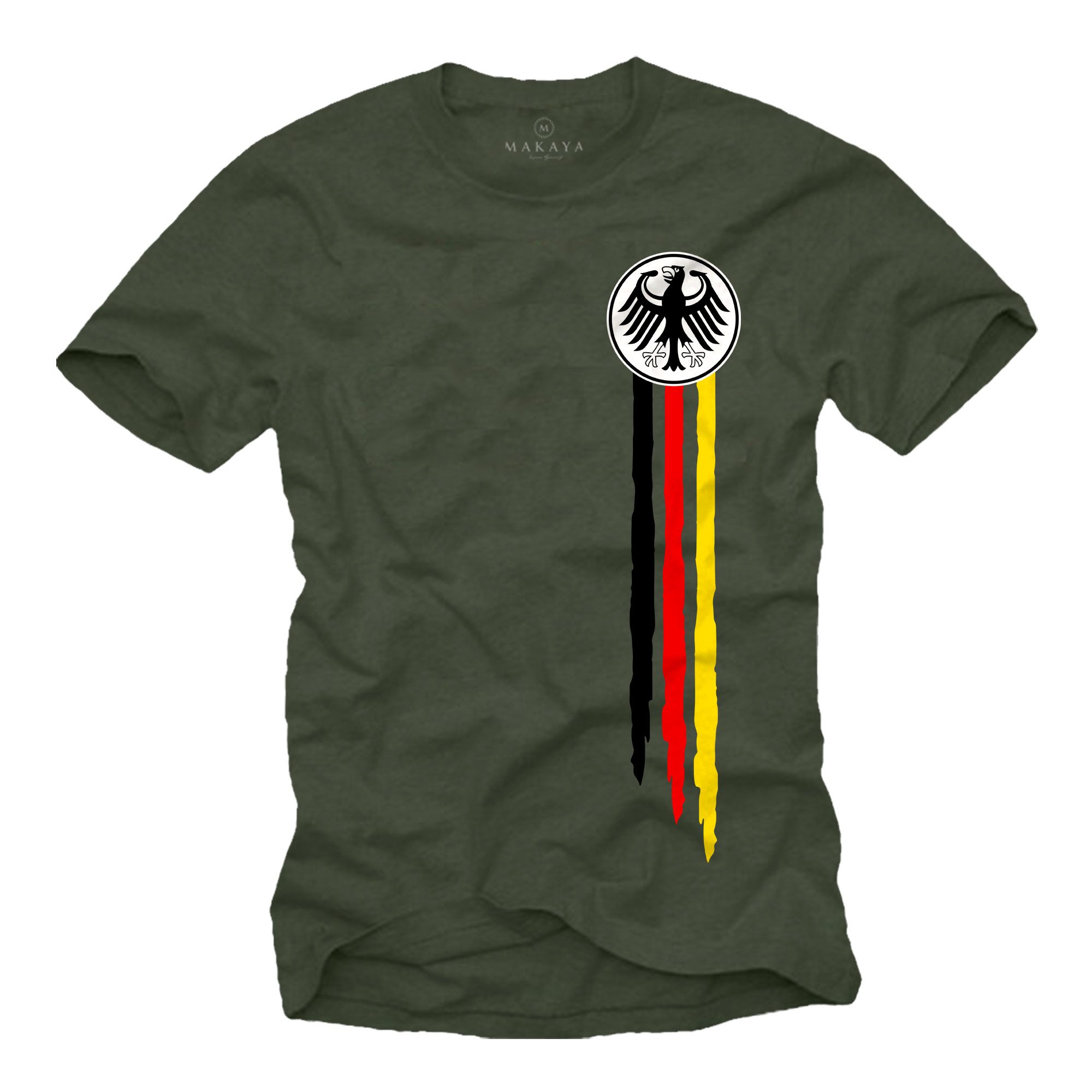 Print-Shirt Bundesadler Deutschland Fußball Trikot EM WM Herren Männer Jungen
