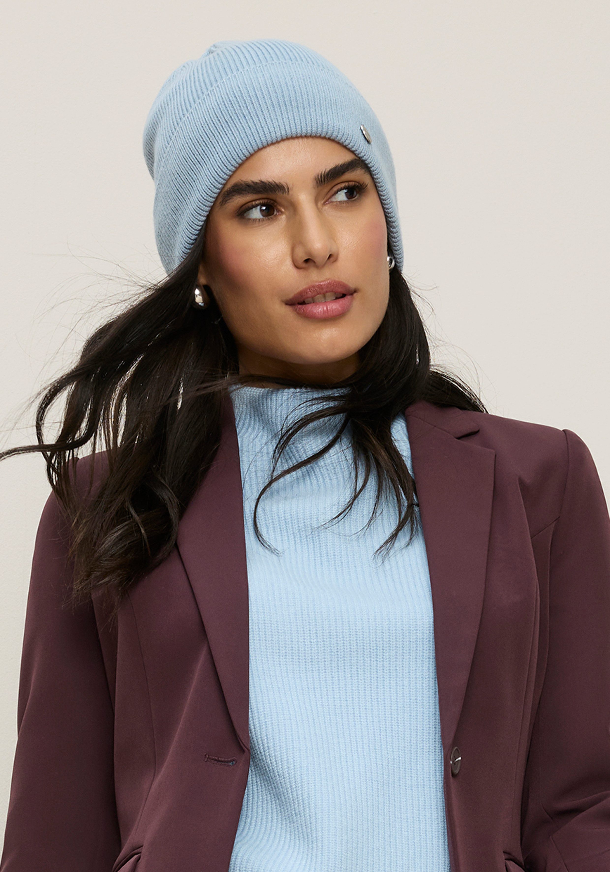 Laura Scott Strickmütze in Rippenstrick mit modischem Umschlag - NEW. € 15,99, (€ 15,99 pro 1 Stk).