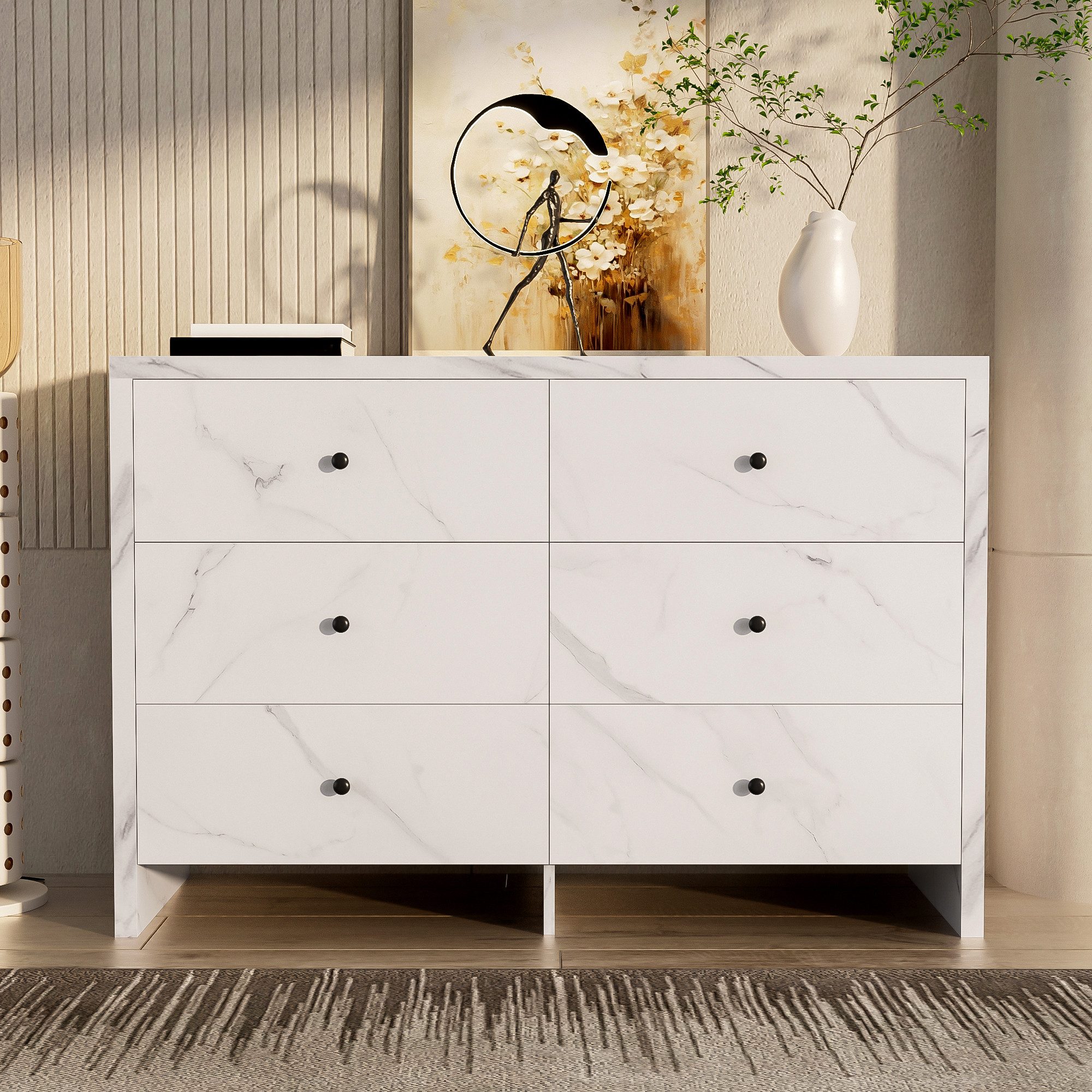 STILVORA Sideboard Wohnzimmerschrank 120cm Kommode mit günstig online kaufen
