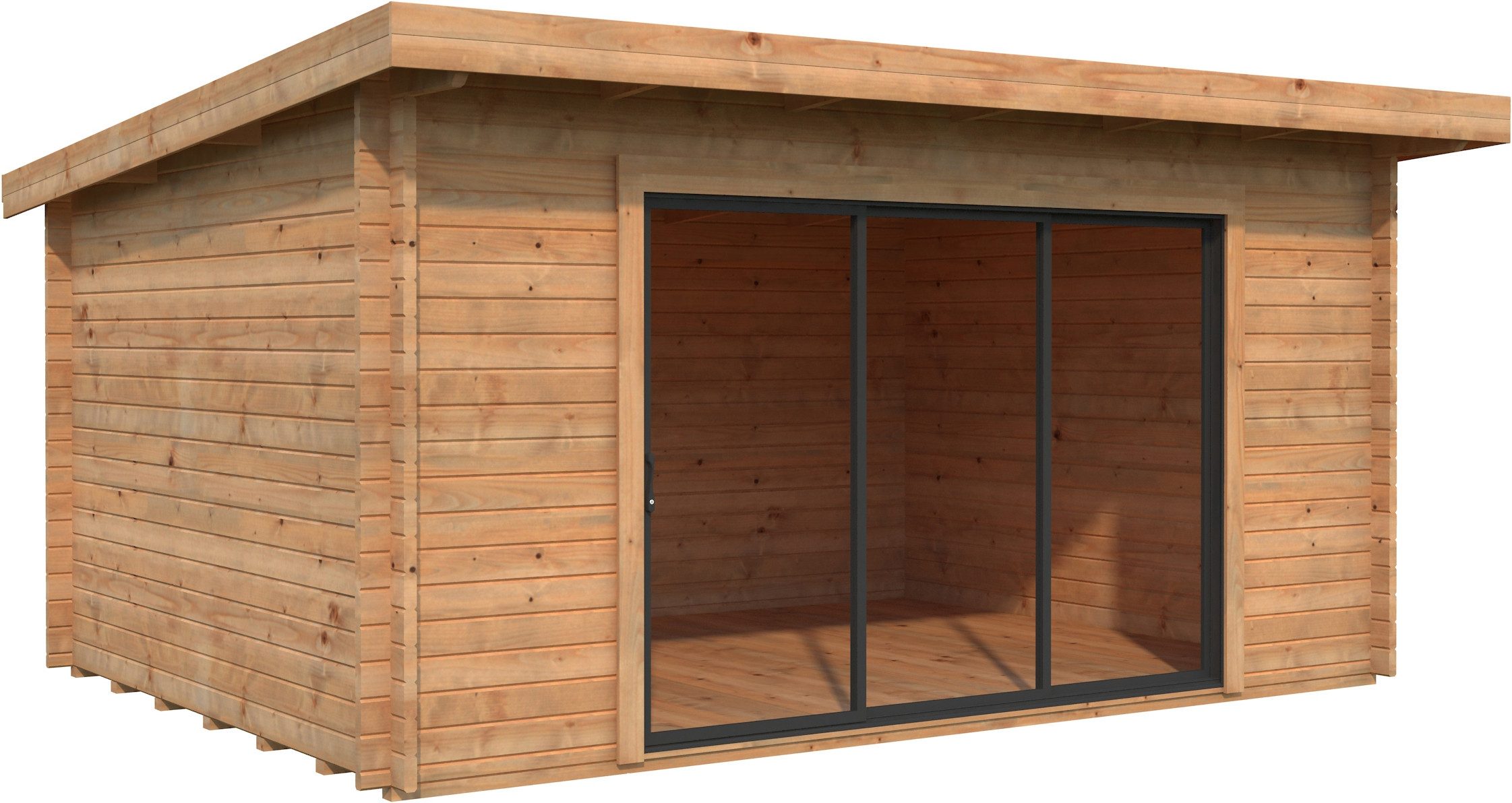Palmako Gartenhaus Lea 14,2 m², Slide, BxT: 494x402 cm