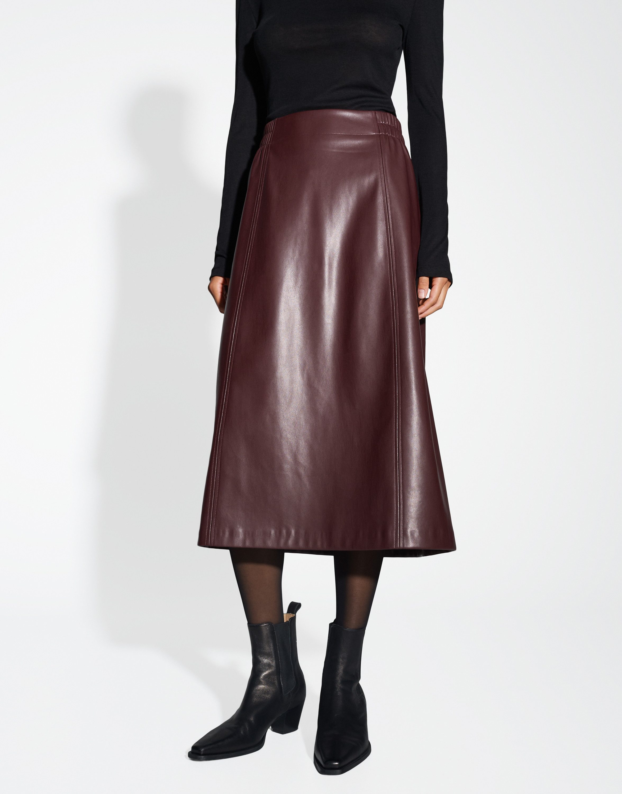 OPUS Lederrock ROGA aus weichem Kunstleder günstig online kaufen