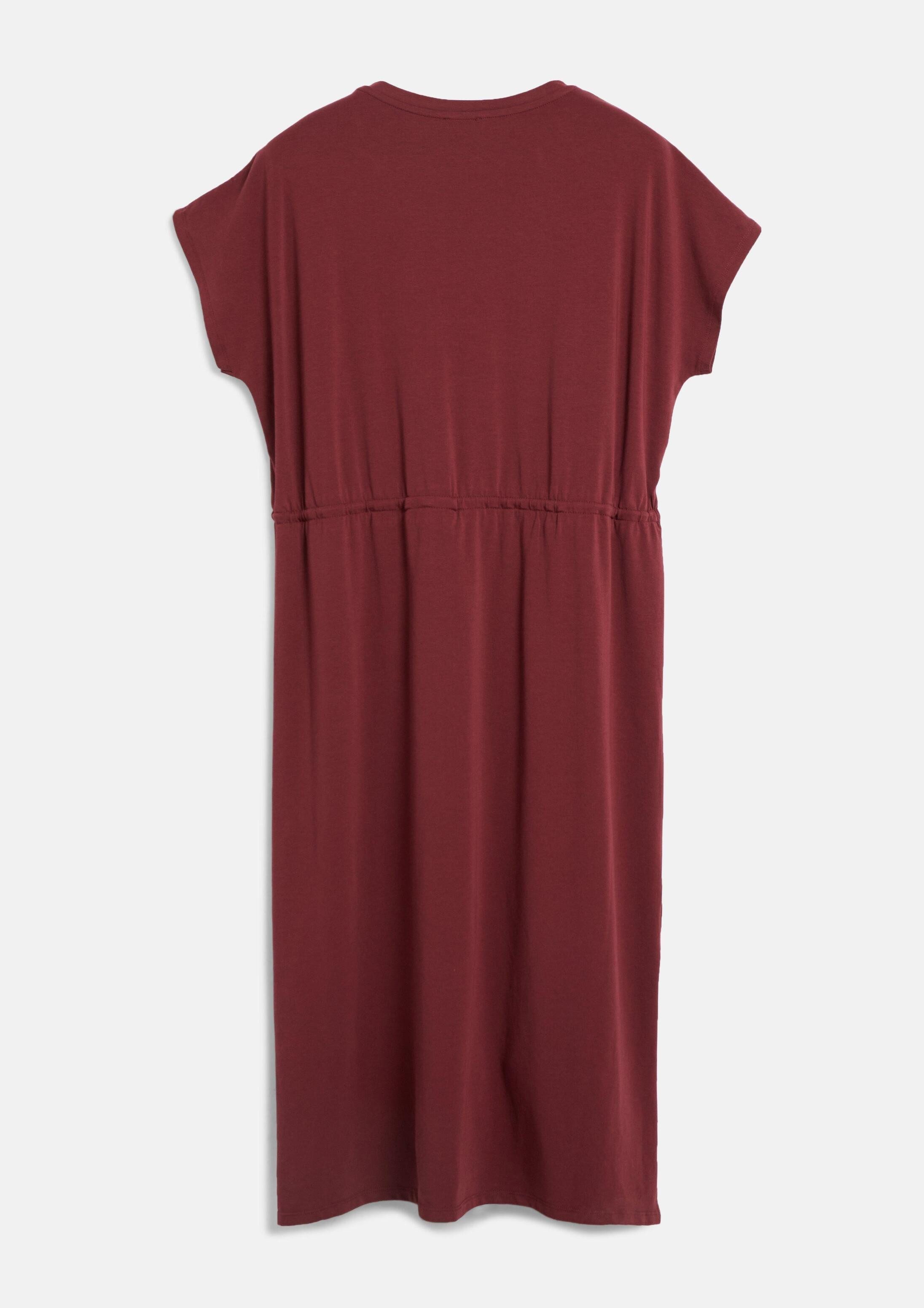 s.Oliver Midikleid Kleid Jerseykleid in Midilänge mit Tunnelzug