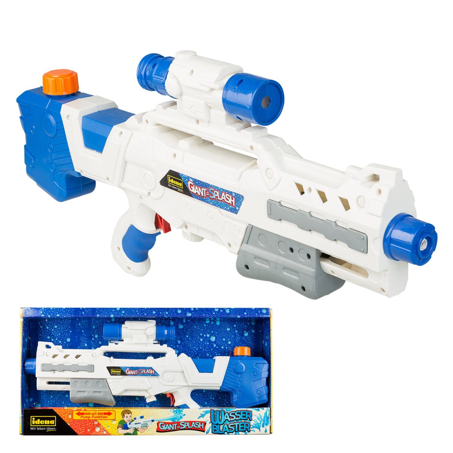 Idena Wasserpistole Idena 40425 - Idena Wasserblaster "Giant-Splash", Wasserpistole für