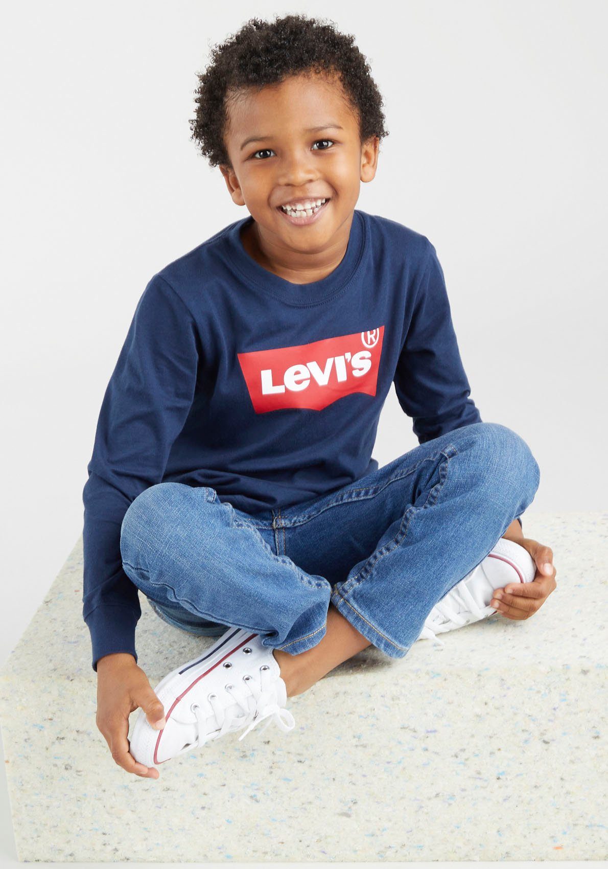 BATWING TEE blues BOYS Kids for L/S Levi's® Langarmshirt
