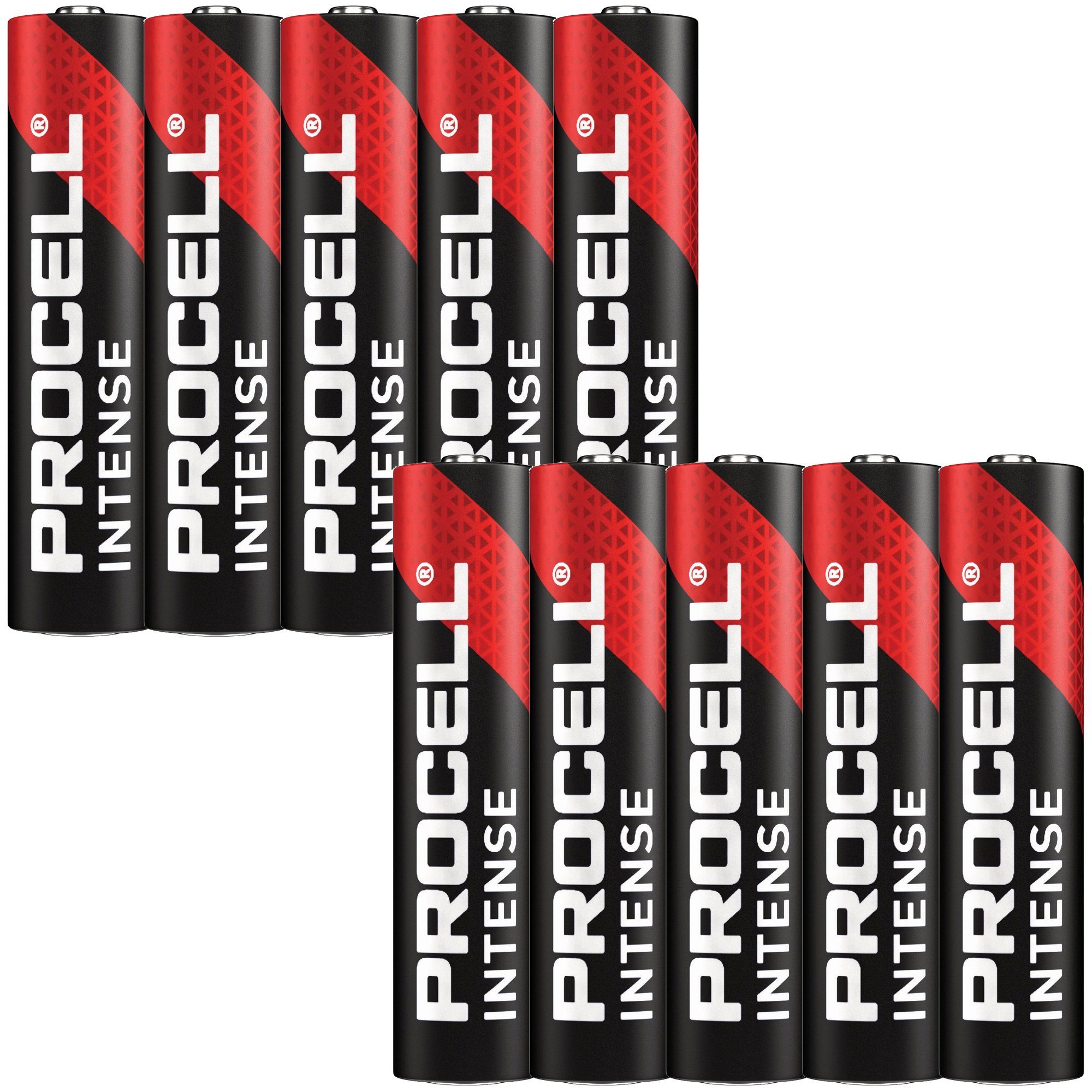 Duracell 10 Stück Duracell Procell V) AAA im (1,5 Alkaline LR03 Micro Kar Batterie, 1,5V Intense