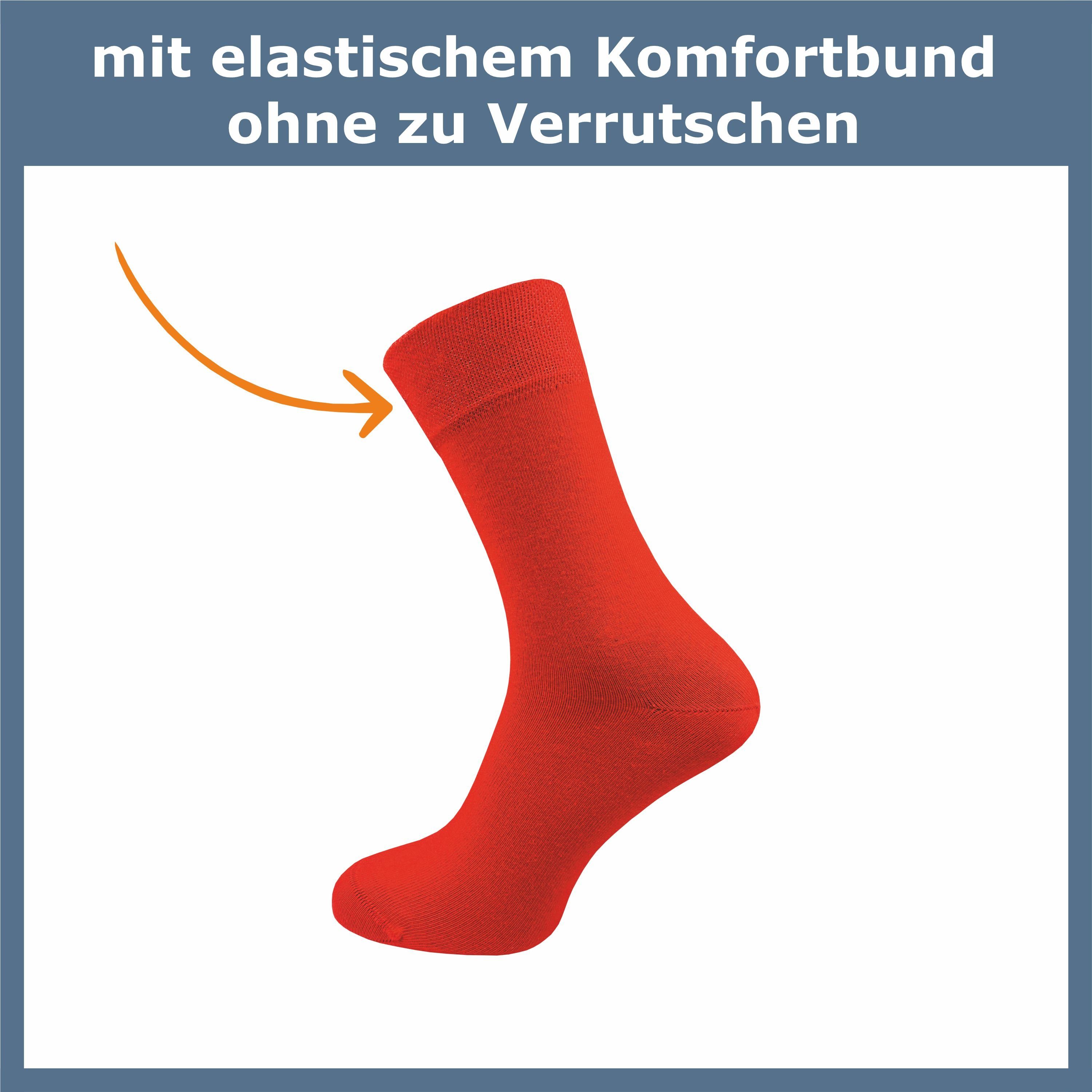 GAWILO Socken für Herren - Premium Komfortbund ohne drückende Naht (6 Paar) Weiche Socken aus hochwertiger, doppelt gekämmter Baumwolle – Bild 3 von 5