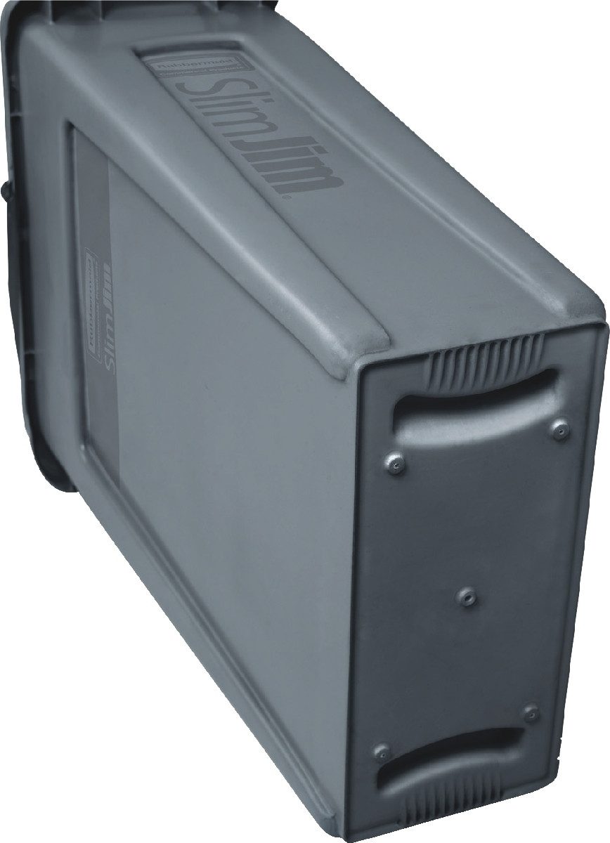 Rubbermaid Mülleimer Abfallsammler SlimJim mit Lüftungskanälen