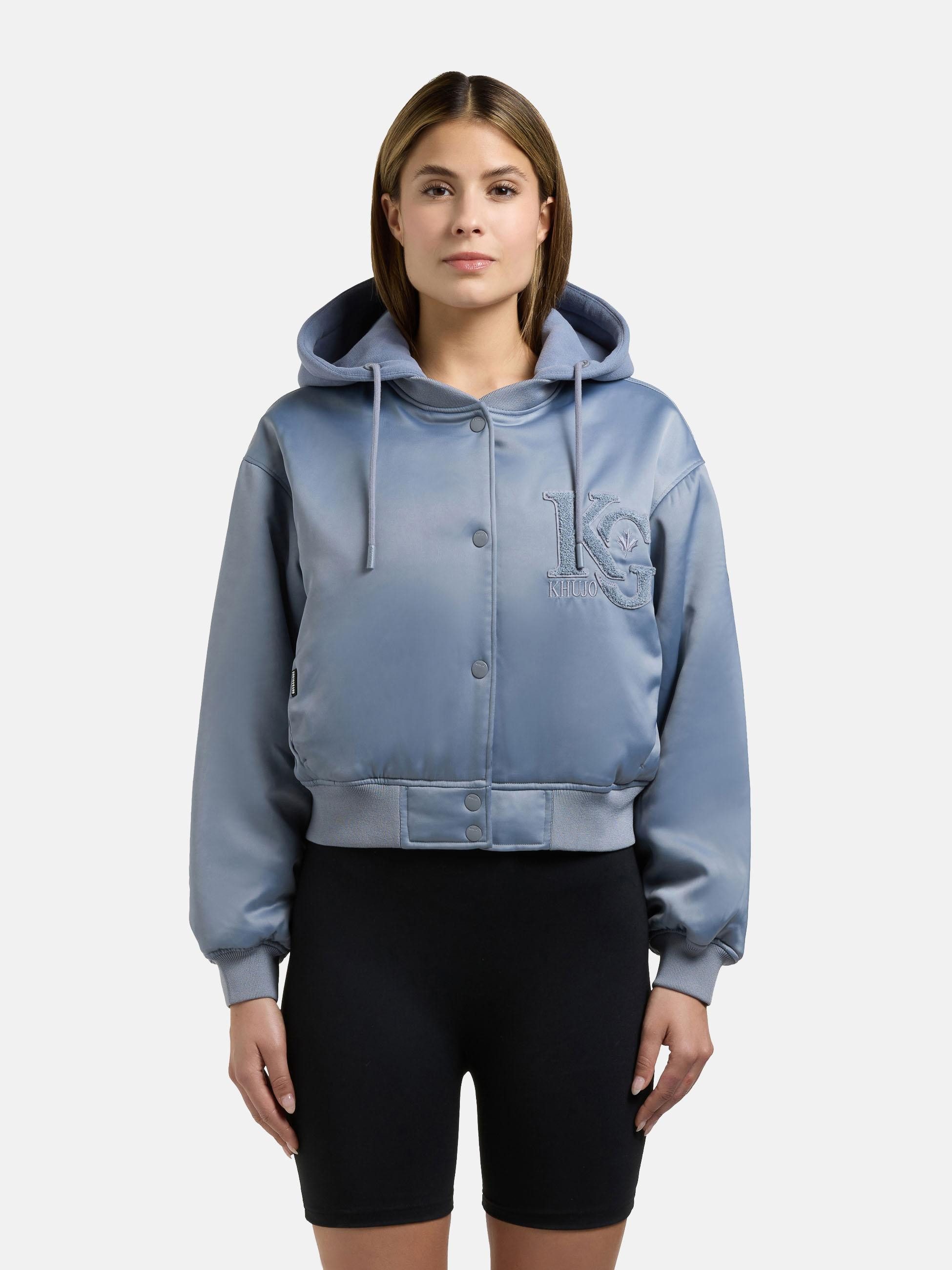 khujo Collegejacke Chani Kurze Damen Bomberjacke mit Kapuze