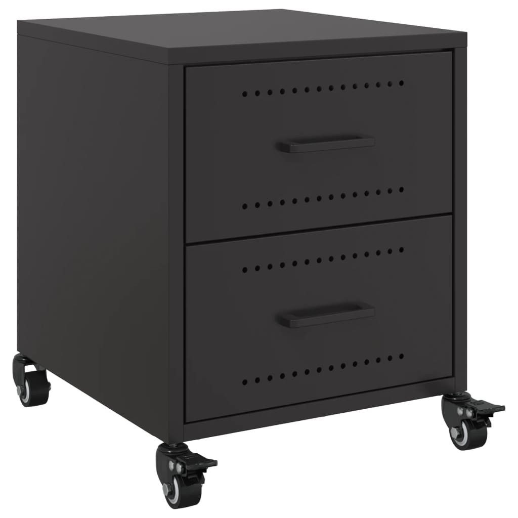 vidaXL Nachttisch Nachttisch Schwarz 36x39x43,5 cm günstig online kaufen