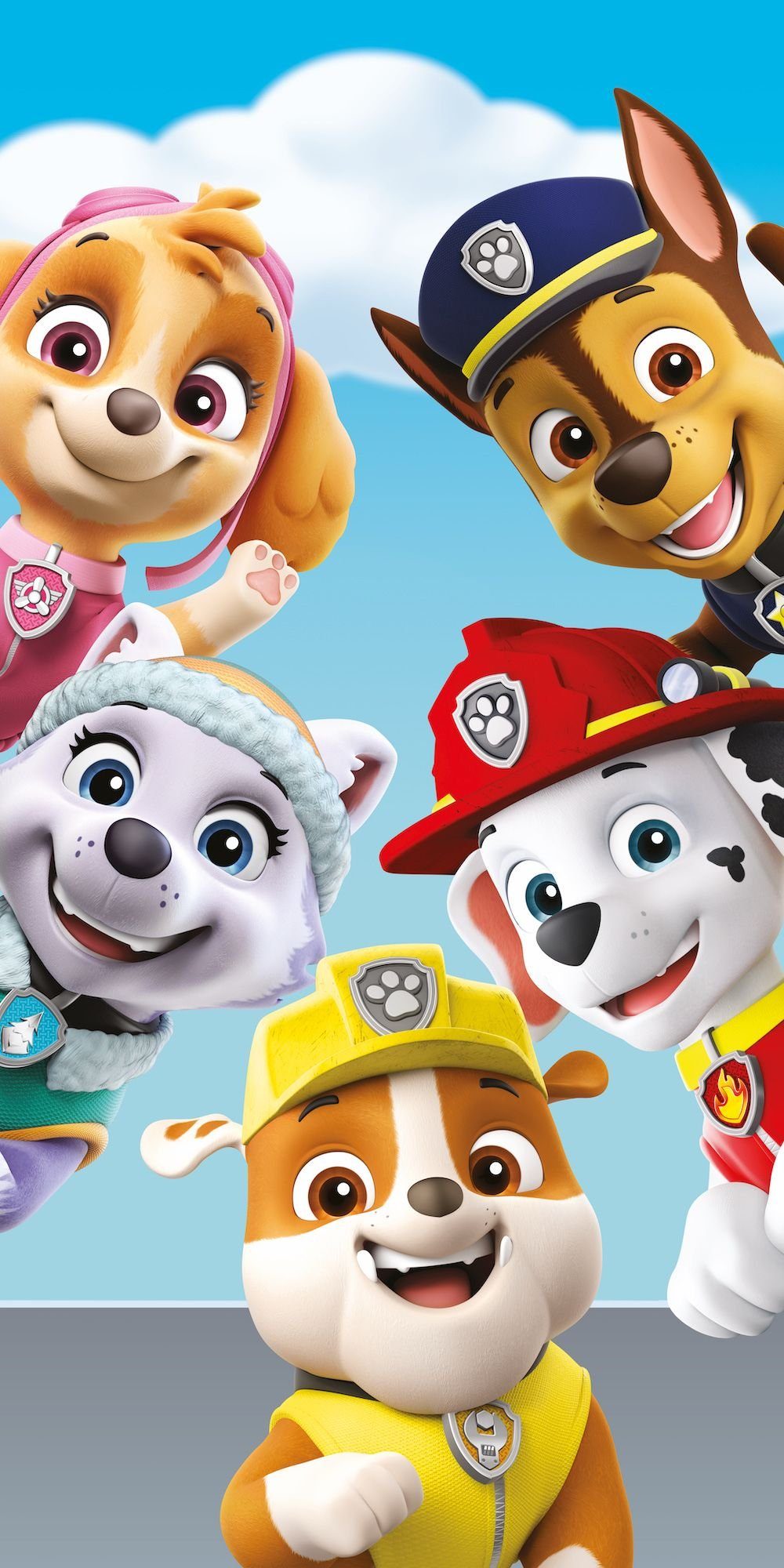 Badetuch weiches Handtuch Paw Patrol Größe: 70 x 140 cm 100% Baumwolle