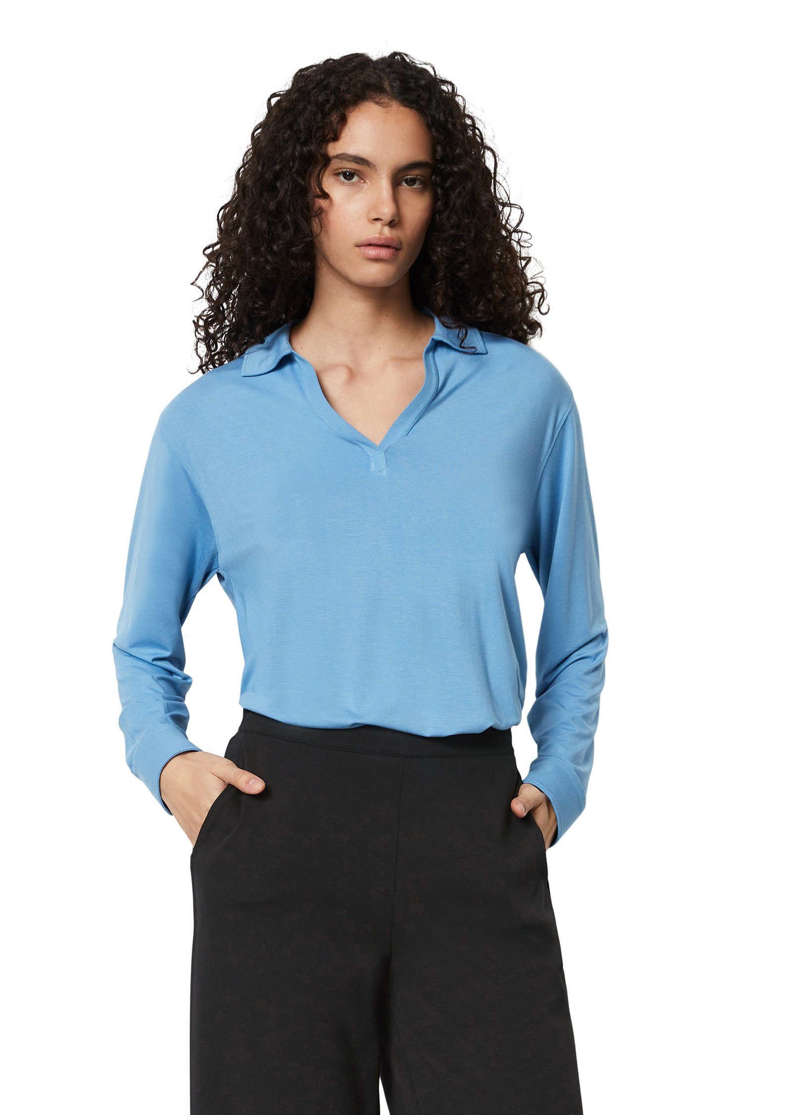 Marc O'Polo Blusenshirt aus Viskose-Modal-Mix