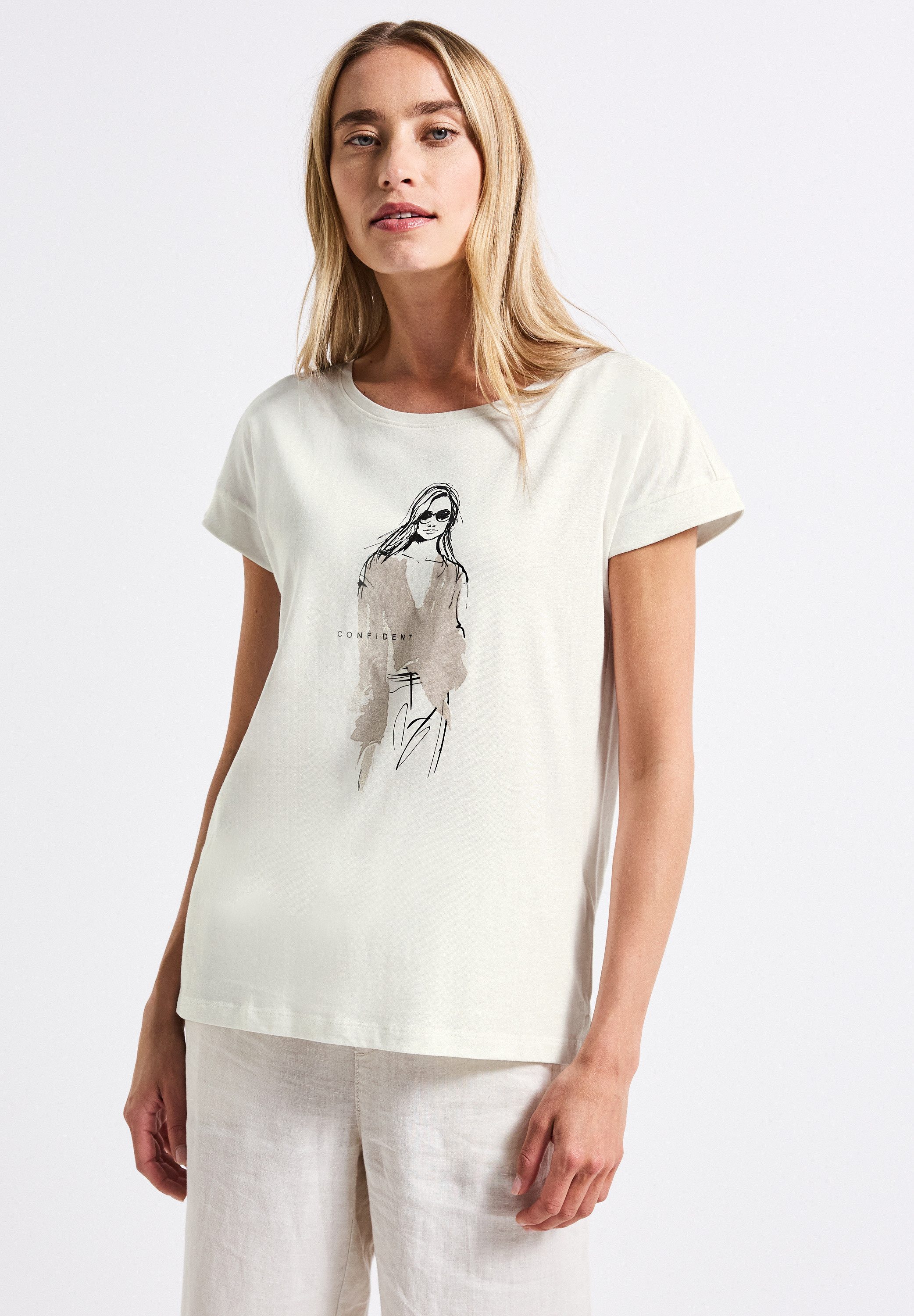 STREET ONE T-Shirt mit Rundhalsausschnitt günstig online kaufen