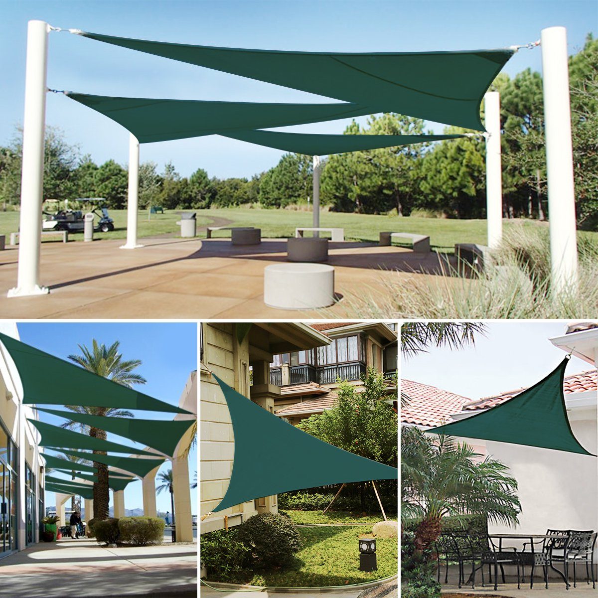 NASUM BLUEFIELD Sun Shade Sail, 3.6m x 3.6m (Sun protection, 1-piece, easy assembly and outstanding workmanship), high-quality UV protection, weather-resistant