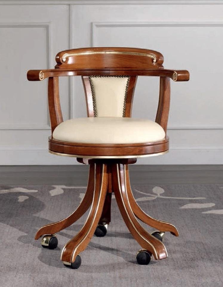 JVmoebel Chefsessel, Chef Büro Landhaus Möbel Stil Holz Sessel Arbeitszimmer Sessel