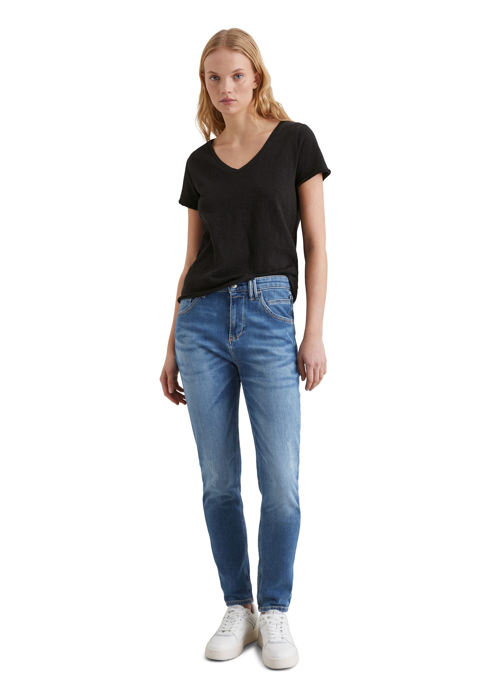 Marc O'Polo DENIM T-Shirt aus Organic Cotton Slub Jersey