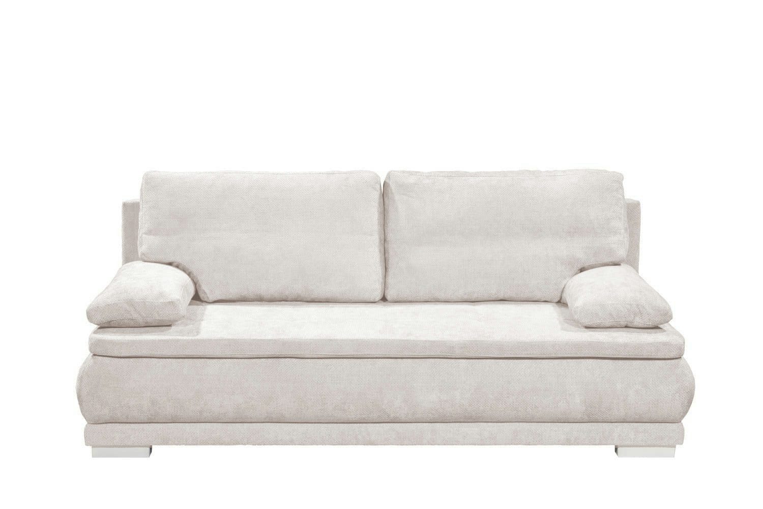 ED EXCITING DESIGN Schlafsofa Svea 2-Sitzer mit Schlaffunktion und Bettkasten, mit Schlaffunktion, Bettkasten und lose Rückenkissen