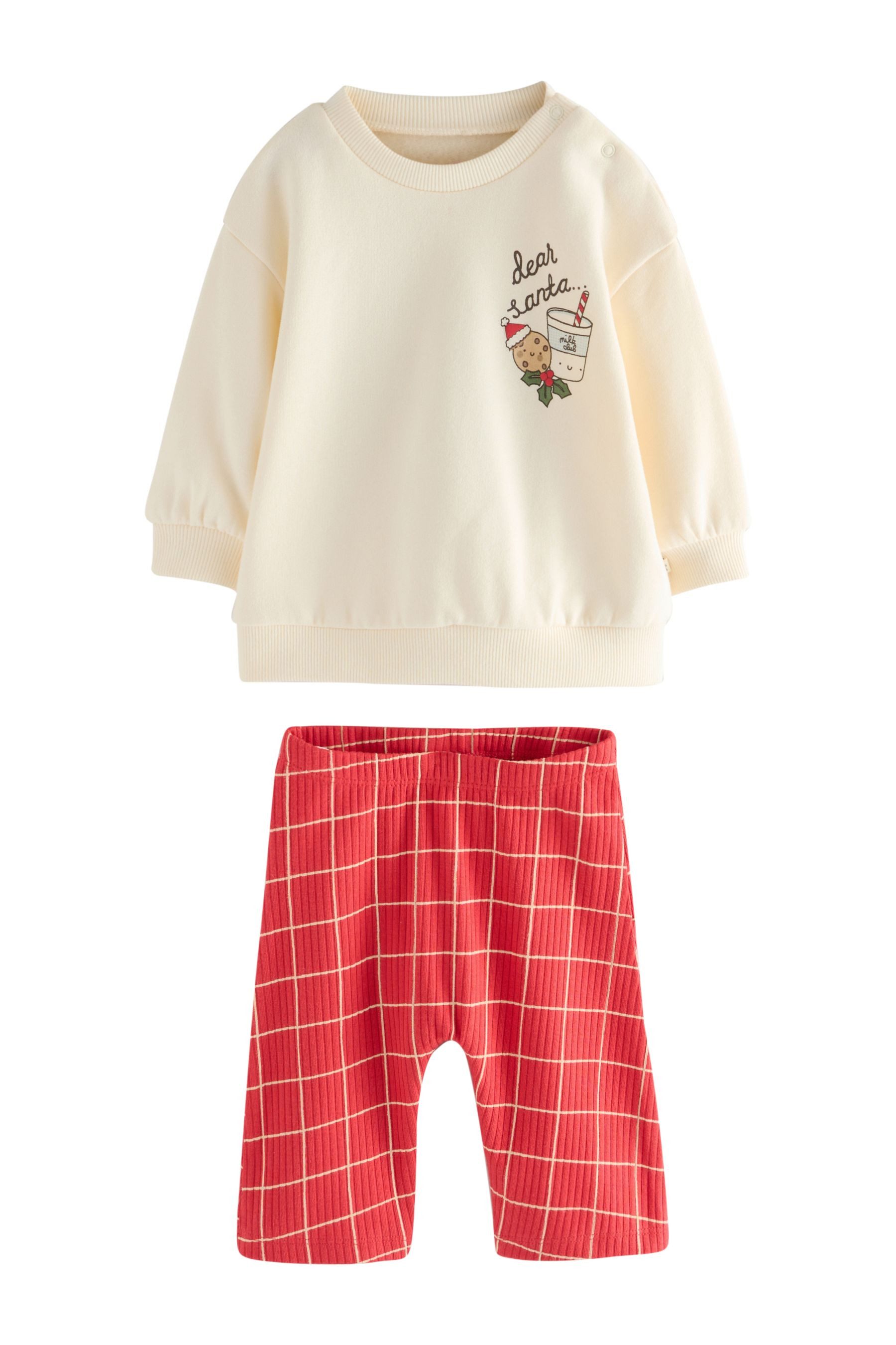 Next Sweatanzug Baby Jogginghose und Sweatshirt, Weihnachten (2-tlg)