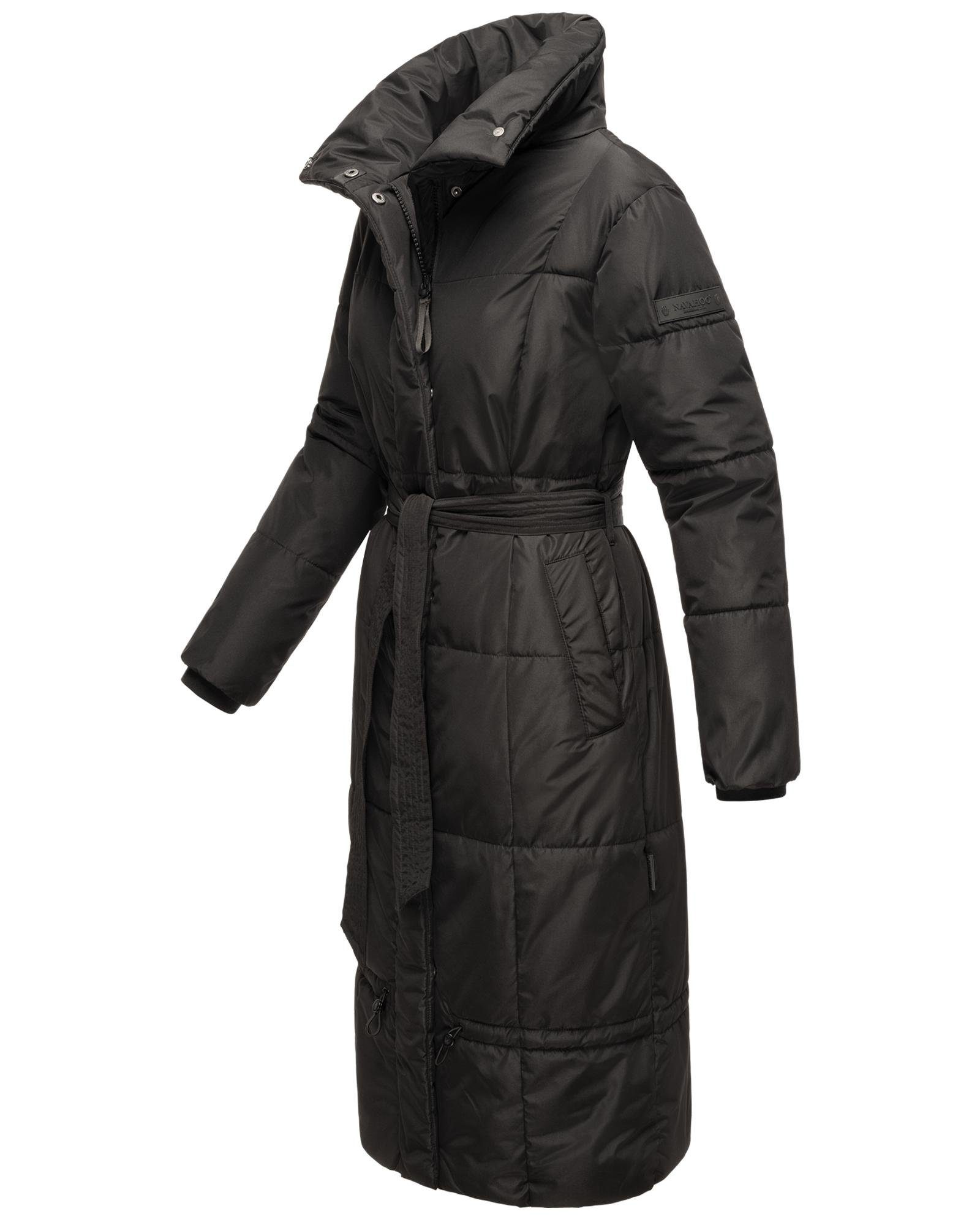 Navahoo Steppmantel Mirenaa Stylischer Damen Wintermantel mit Gürtel