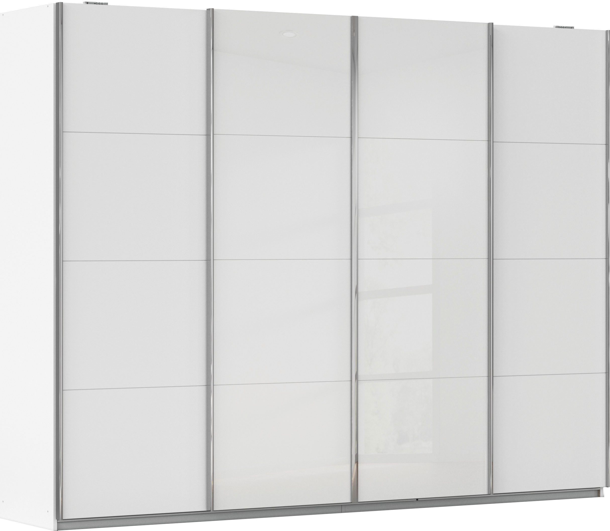 rauch Schwebetürenschrank Kleiderschrank Schrank Garderobe Wäscheschrank Ankleide SYNCRONO (Mitteltüren öffnen parallel, Breiten 271/316/361 cm Höhen 211/230 cm) Mitteltüren mit praktischer Synchron-Öffnung MADE IN GERMANY