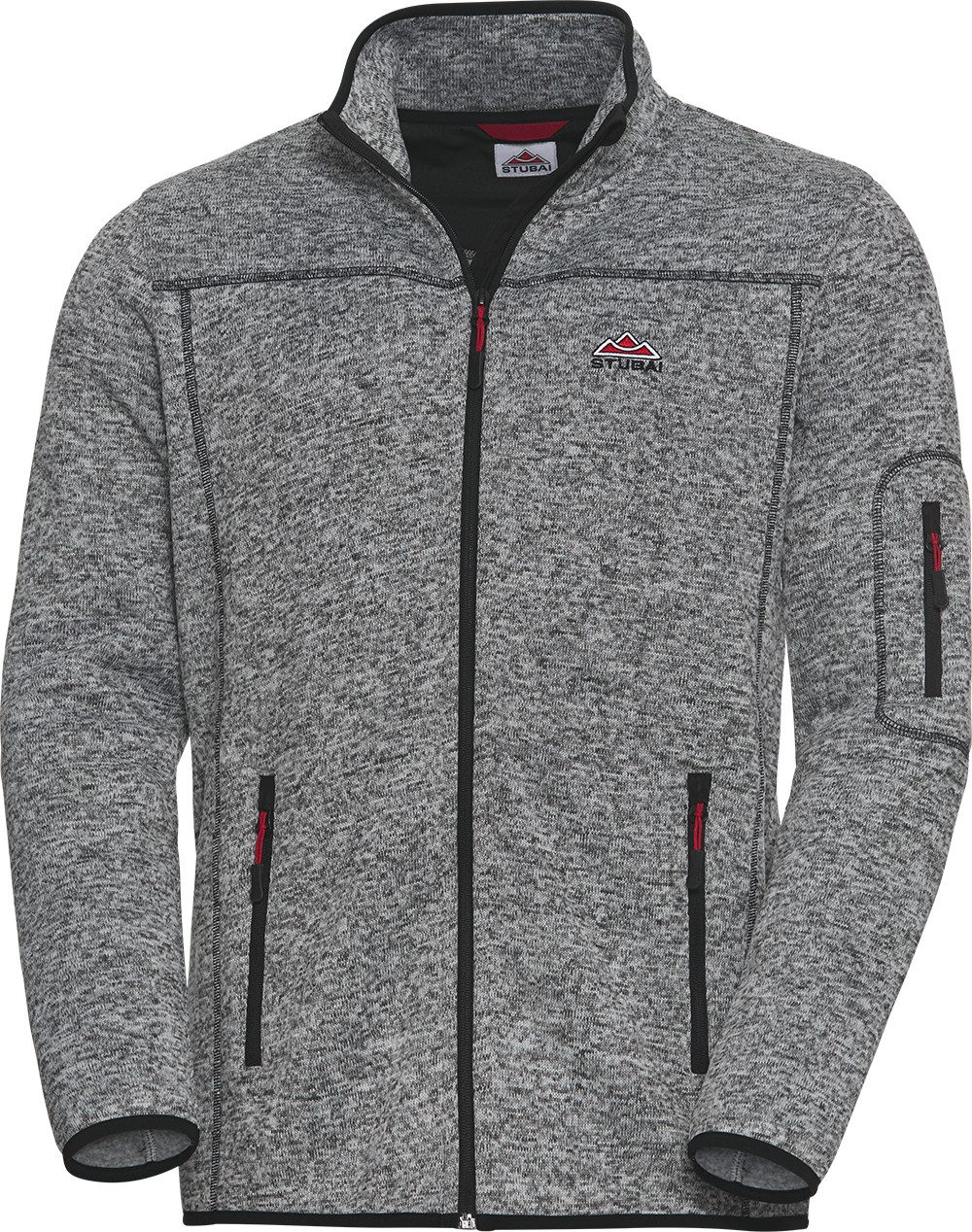 Stubai Strickfleecejacke Gerader, bequemer Schnitt – günstig online kaufen