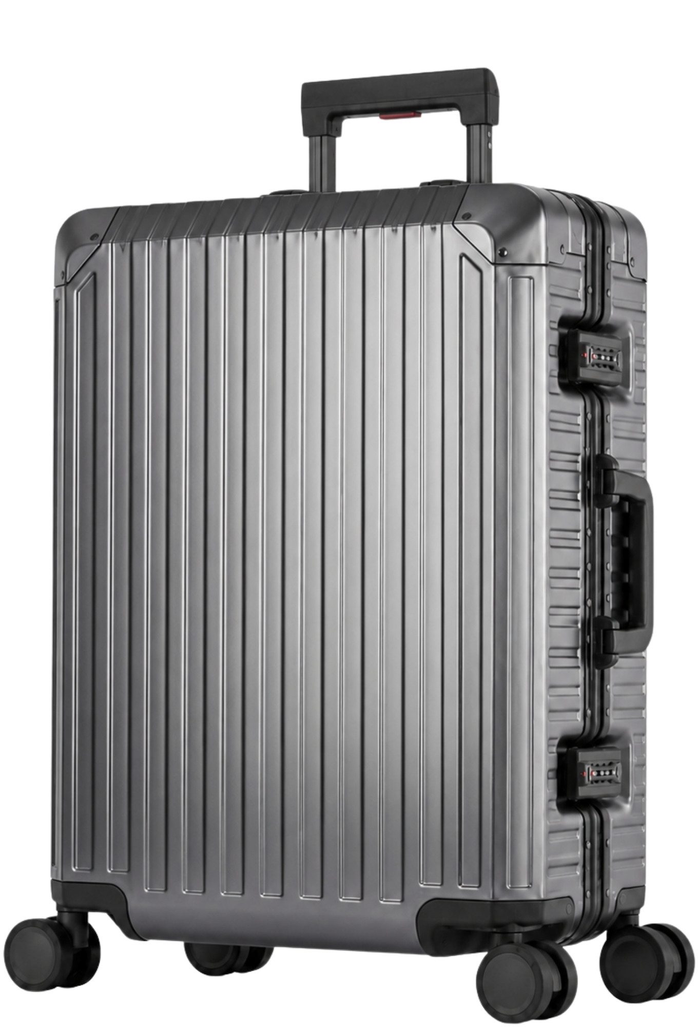 Travelhouse Koffer 100% Aluminium TOKYO M - verschiedene Farben, 4 Rollen, mit stabilem Aluminium-Gehäuse und verstärkten Ecken
