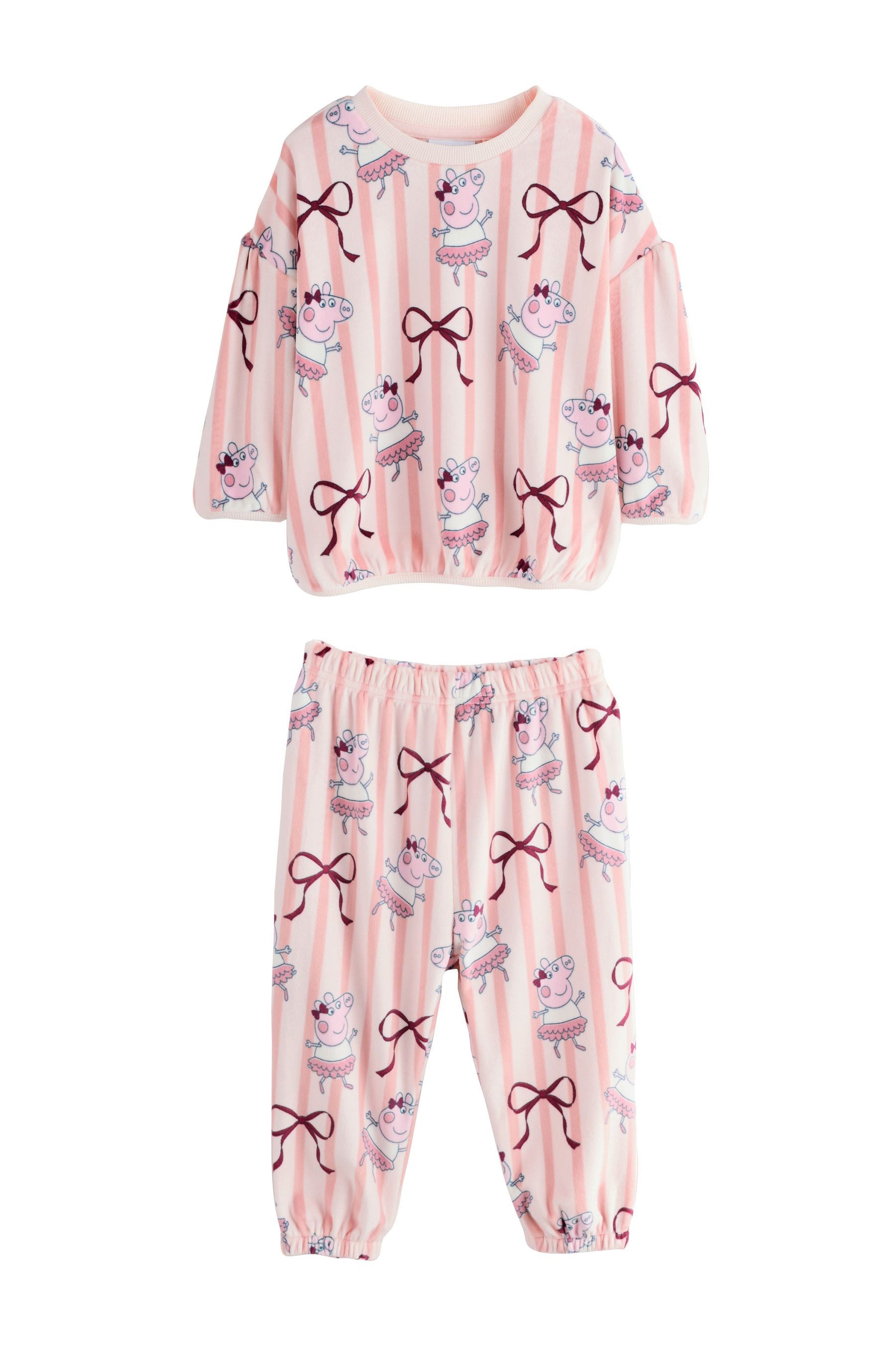 Next Pyjama Kuscheliger Fleece-Schlafanzug, Peppa Pig günstig online kaufen